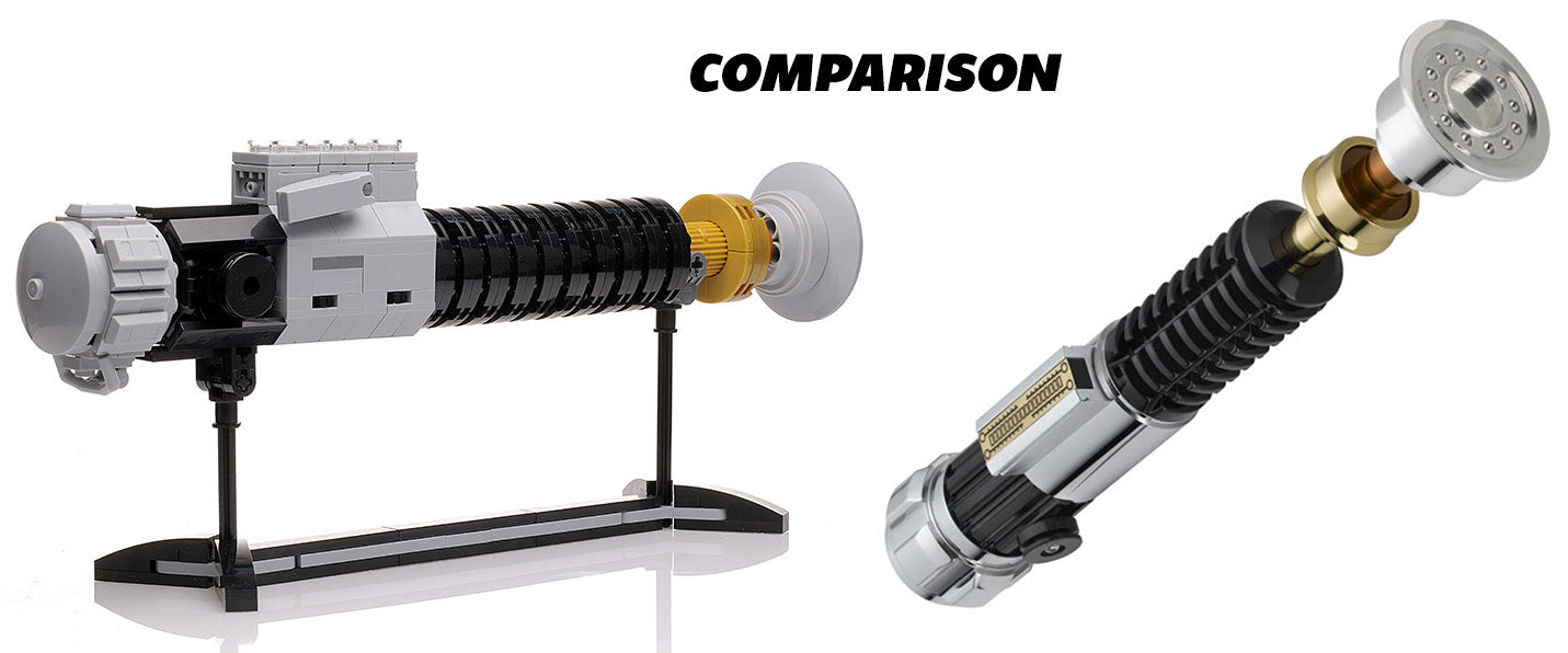 Obi-Wan Lightsaber w/ Stand made with LEGO parts