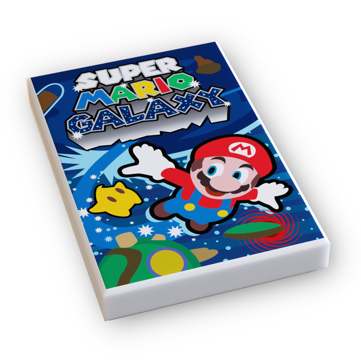Super Brickio Galaxy Video Game Cover (2x3 Tile)