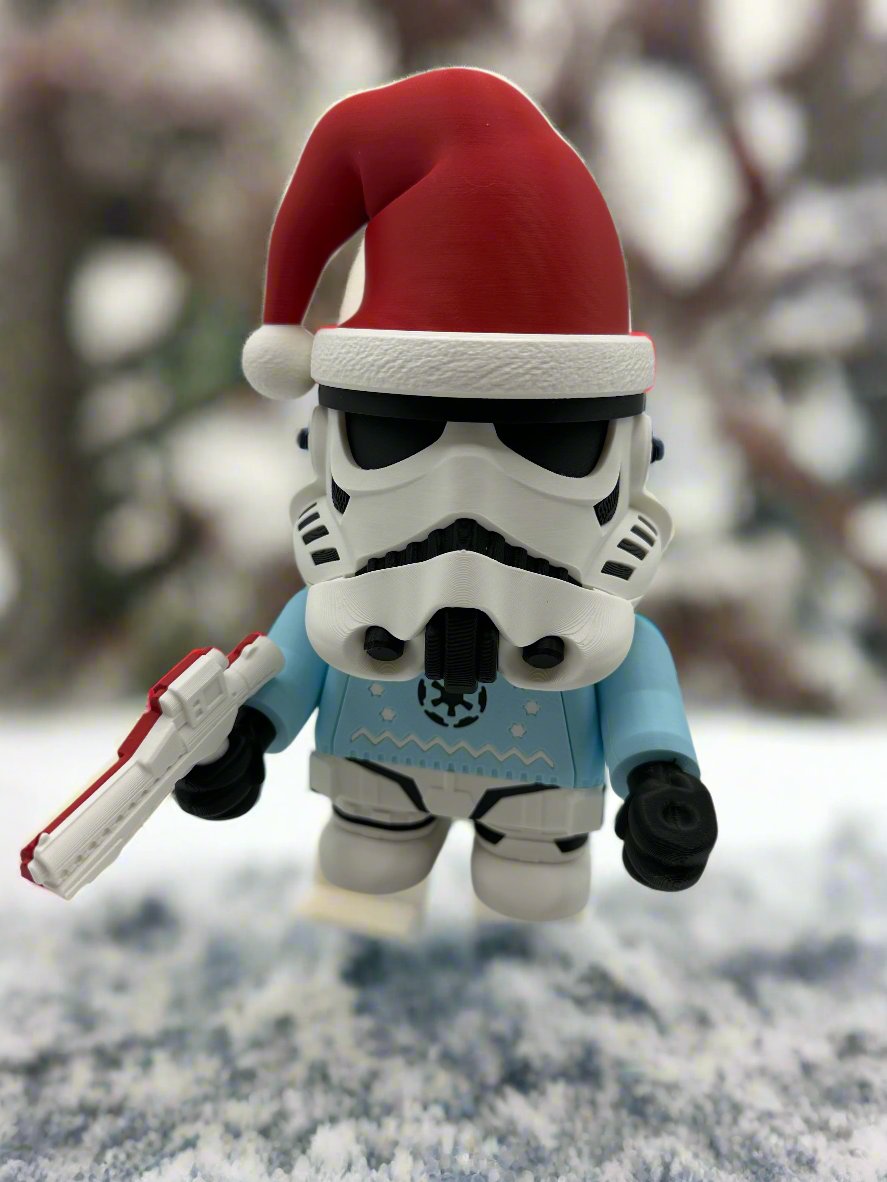 3D Printed Holiday Stormtrooper Medium Scale 6"- 8" Chunk