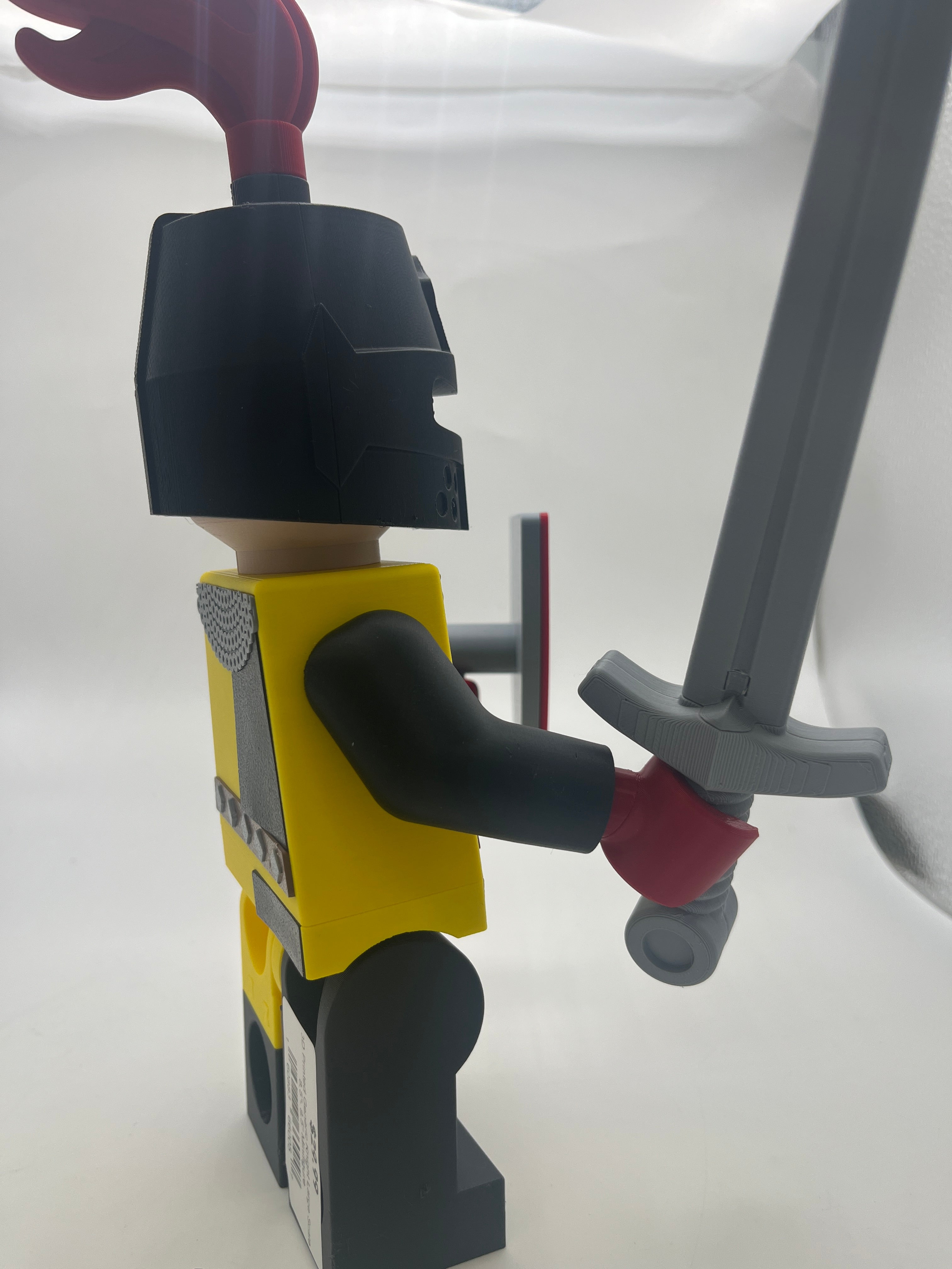 3D Printed Generic Knight Large Scale 8.5"- 9.5" Minifigure