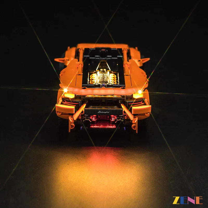 LEGO Light Kit for Lamborghini Huracán Tecnica Orange 42196
