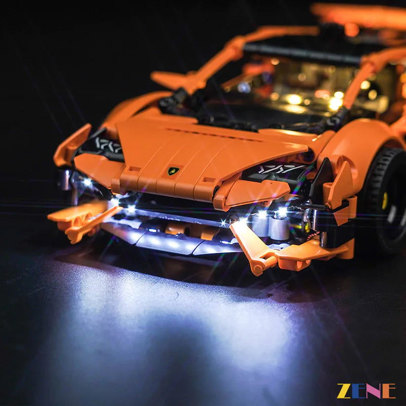 LEGO Light Kit for Lamborghini Huracán Tecnica Orange 42196