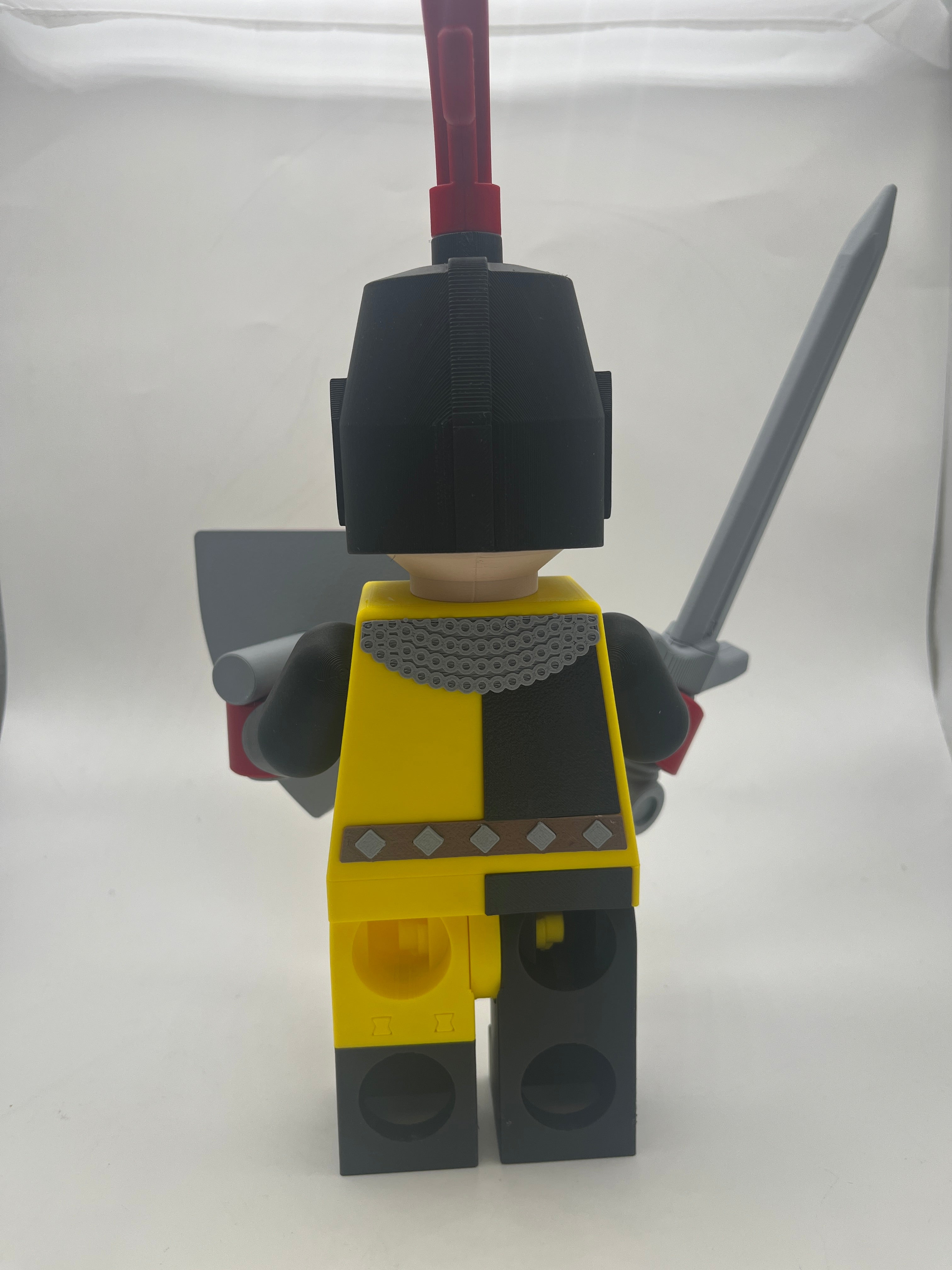 3D Printed Generic Knight Large Scale 8.5"- 9.5" Minifigure