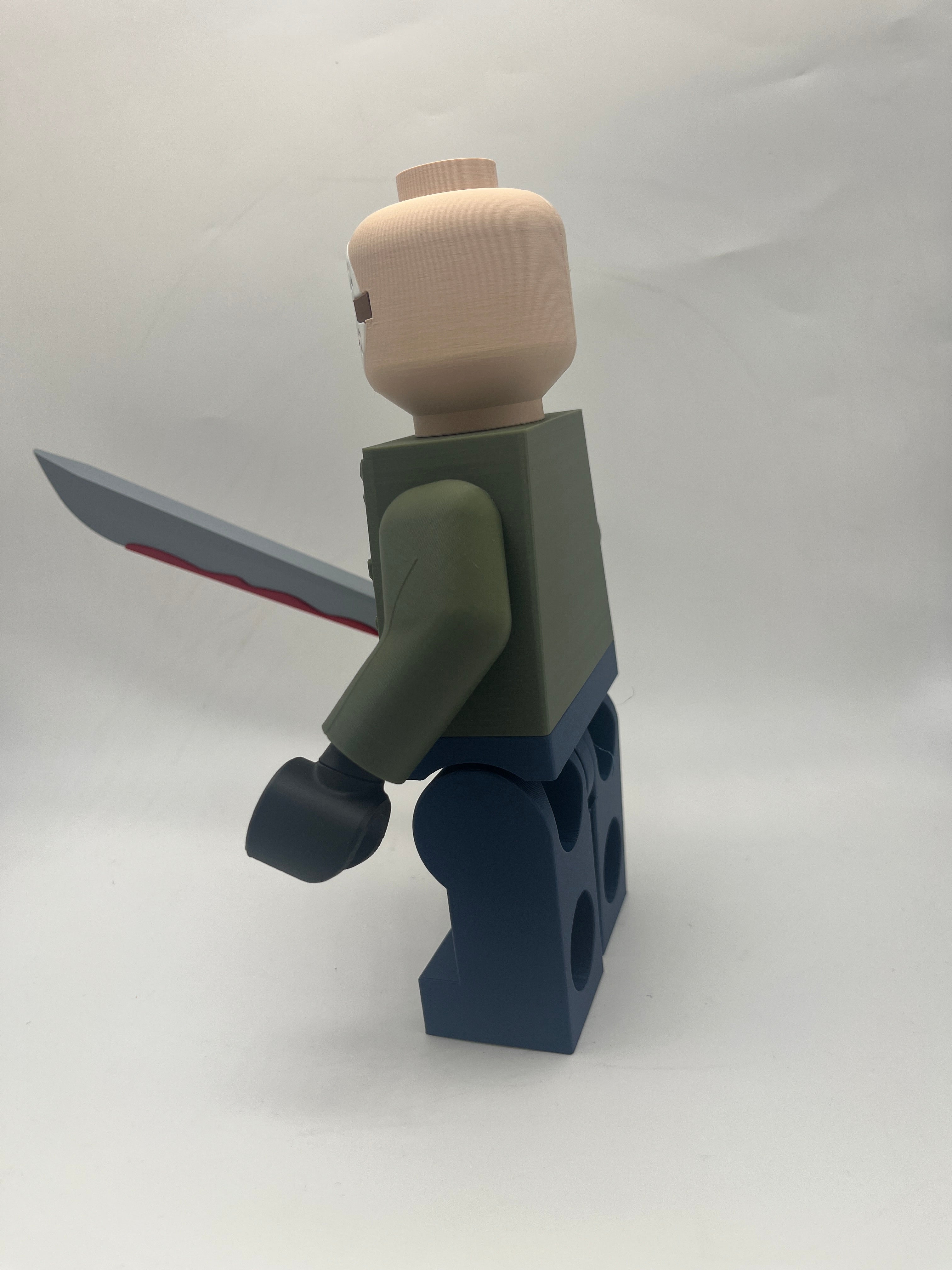 3D Printed Jason Friday the 13th Large Scale 8.5"- 9.5" Minifigure