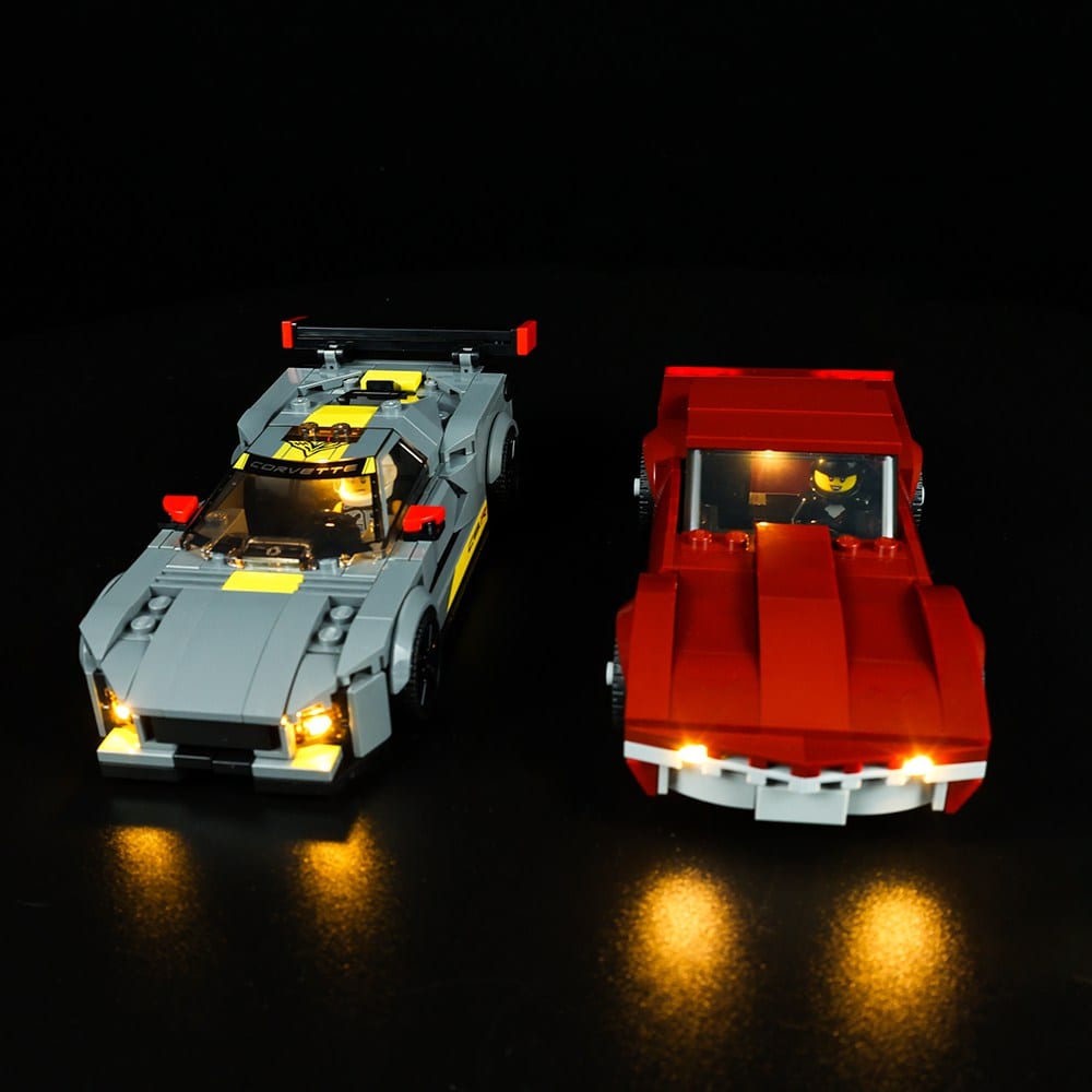 LEGO Light Kit for Chevrolet Corvette C8.R Race Car and 1968 Chevrolet Corvette 76903