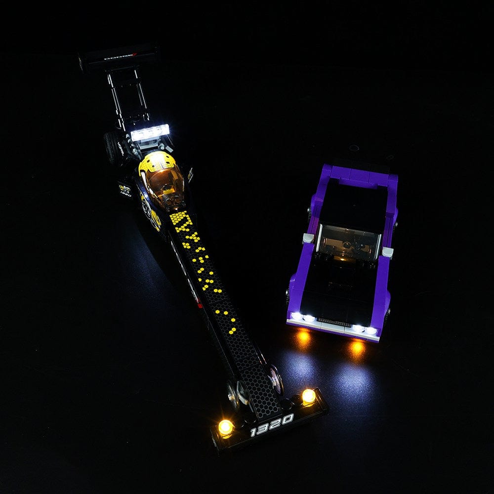 LEGO Light Kit for Mopar Dodge SRT Top Fuel Dragster and 1970 Dodge Challenger T/A 76904