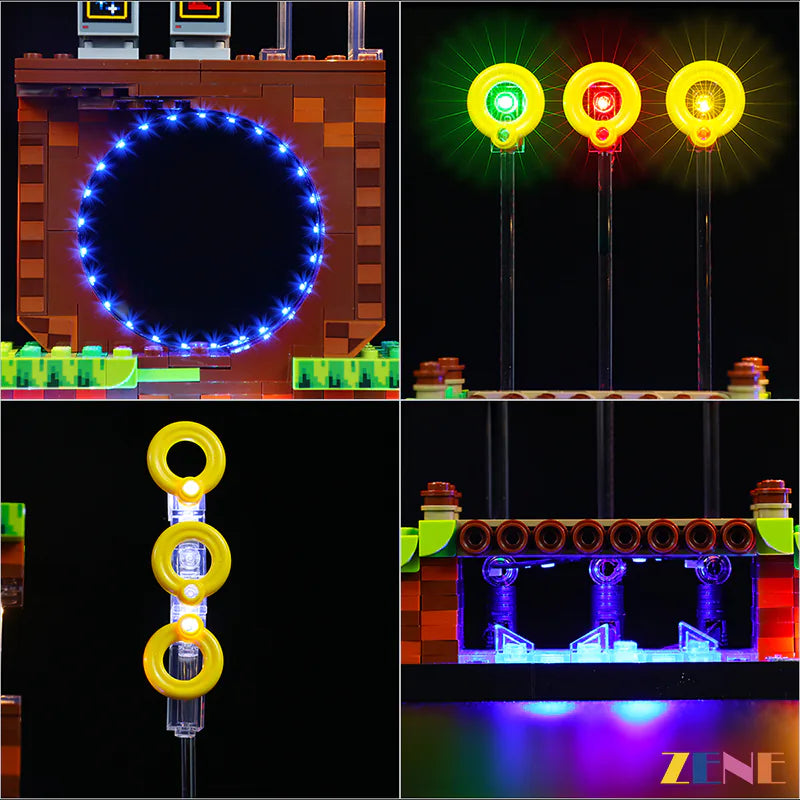 LEGO Light Kit for Sonic the Hedgehogs™ – Green Hill Zone 21331 Ver. 2