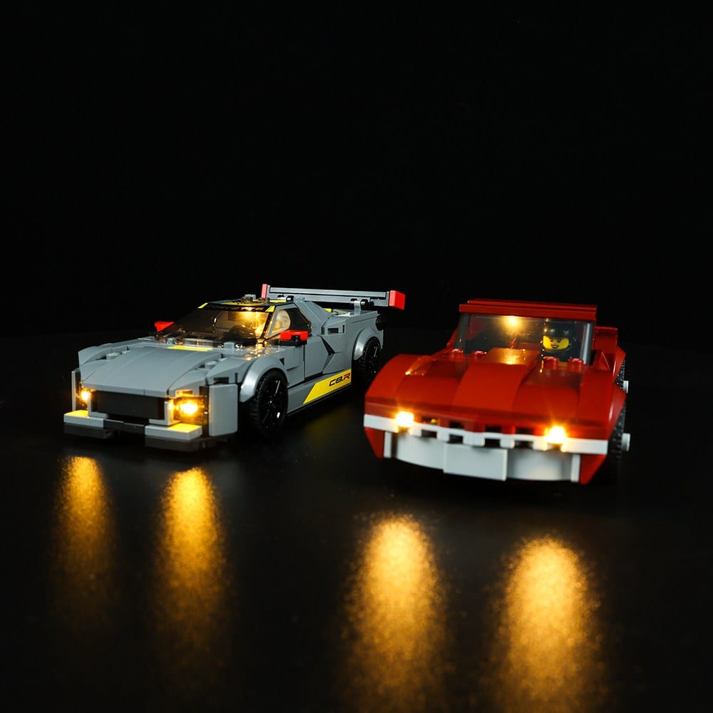LEGO Light Kit for Chevrolet Corvette C8.R Race Car and 1968 Chevrolet Corvette 76903