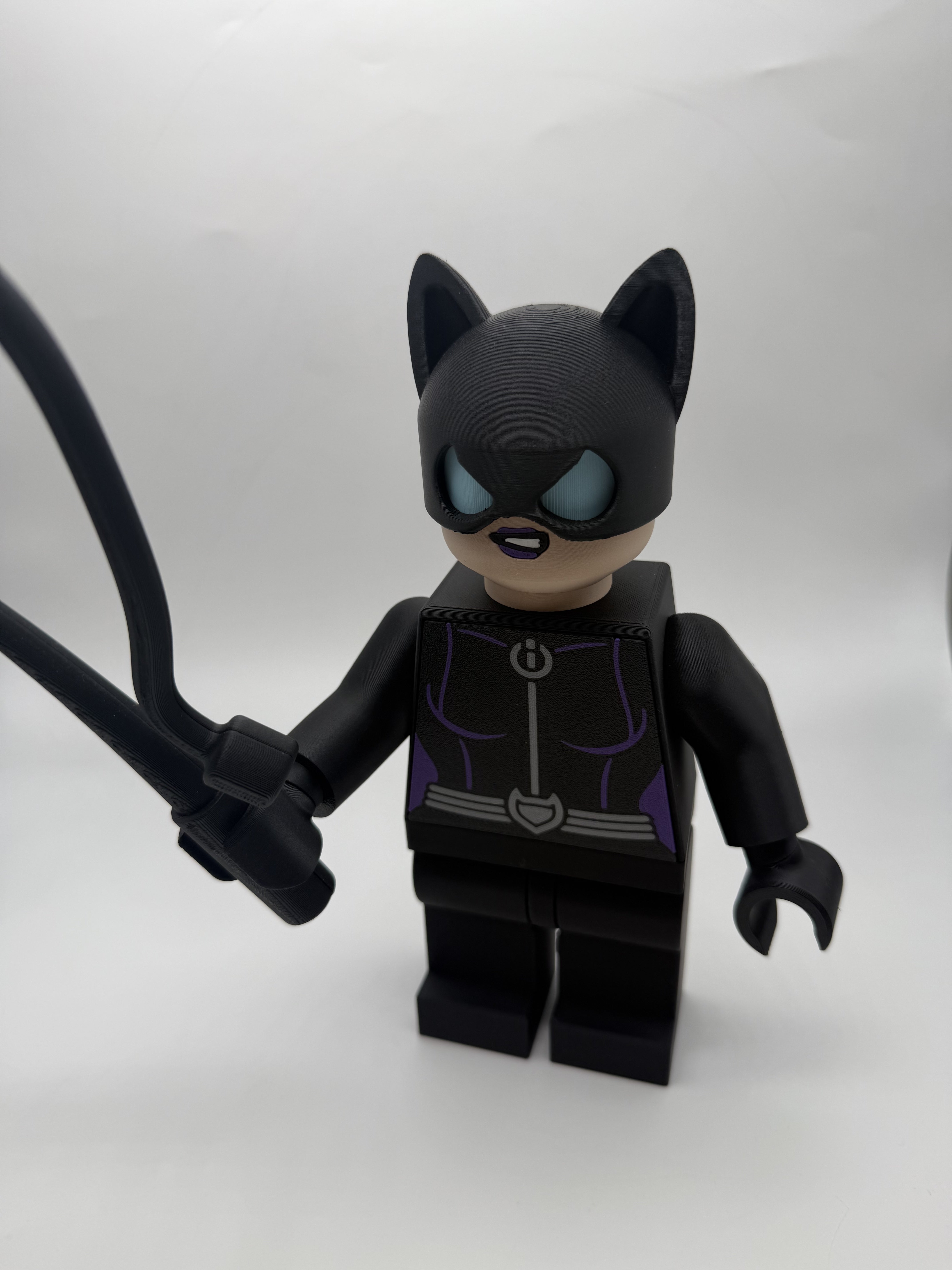 3D Printed DC Catwoman Large Scale 8.5"- 9.5" Minifigure