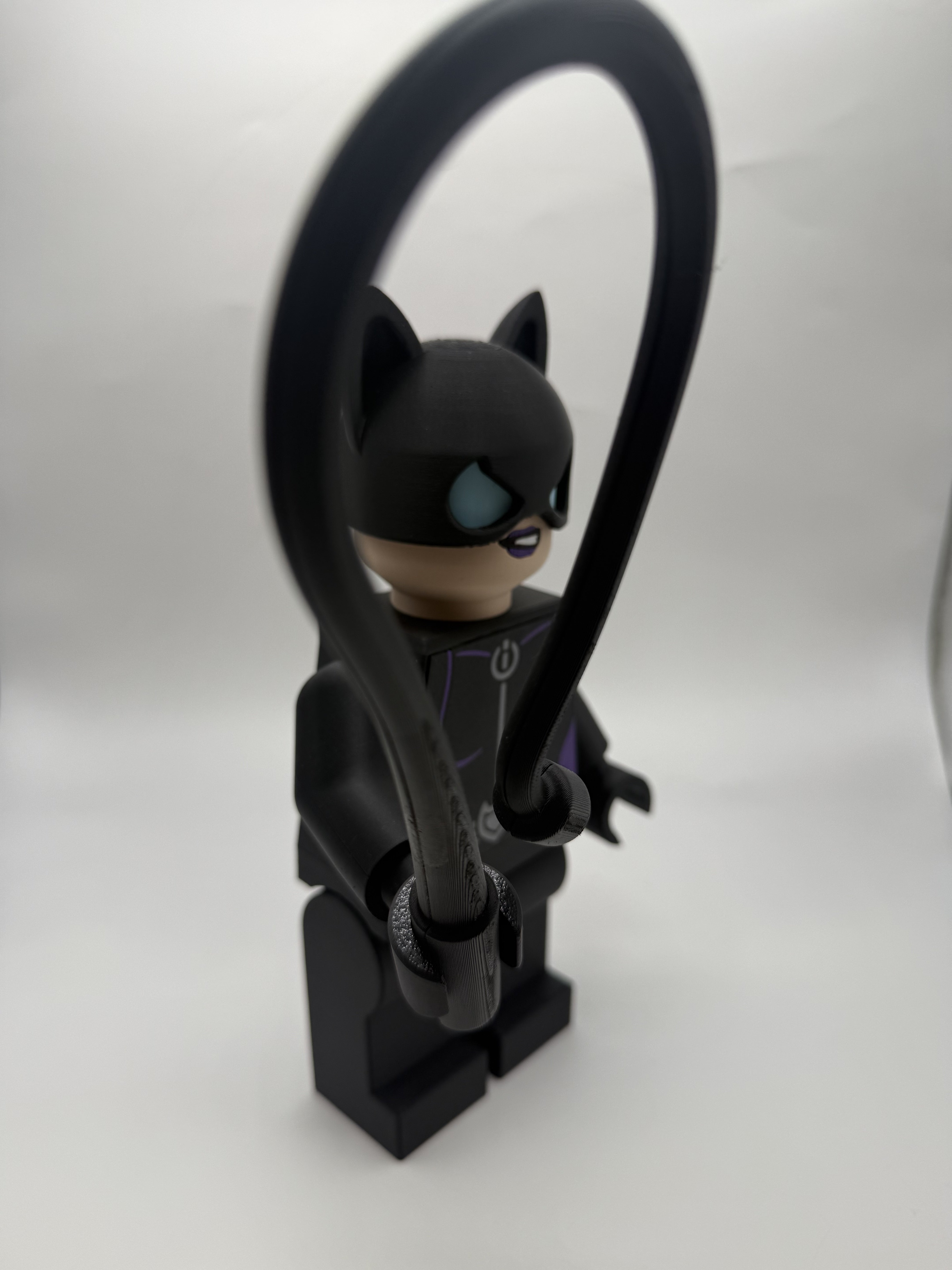 3D Printed DC Catwoman Large Scale 8.5"- 9.5" Minifigure