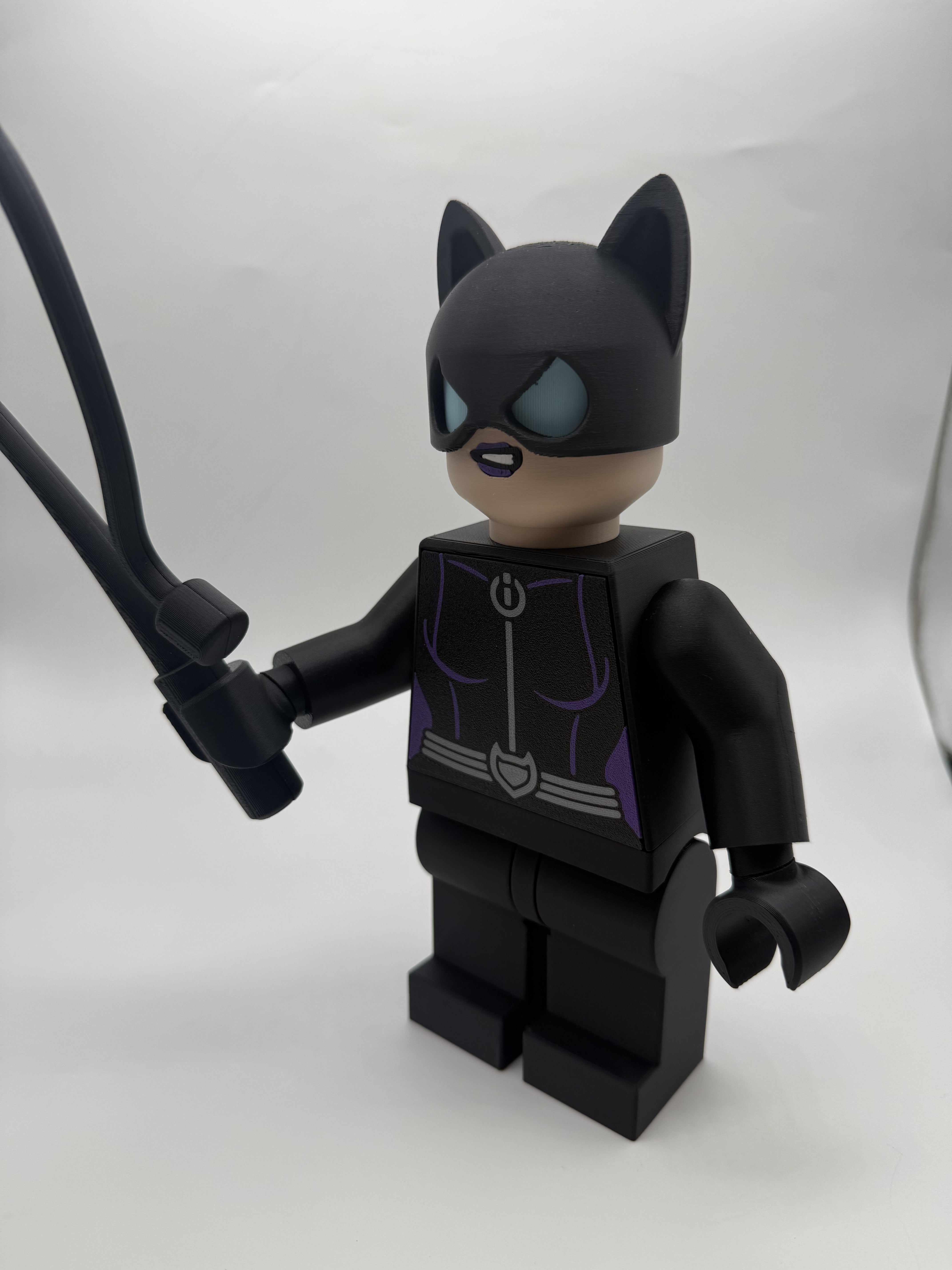 3D Printed DC Catwoman Large Scale 8.5"- 9.5" Minifigure