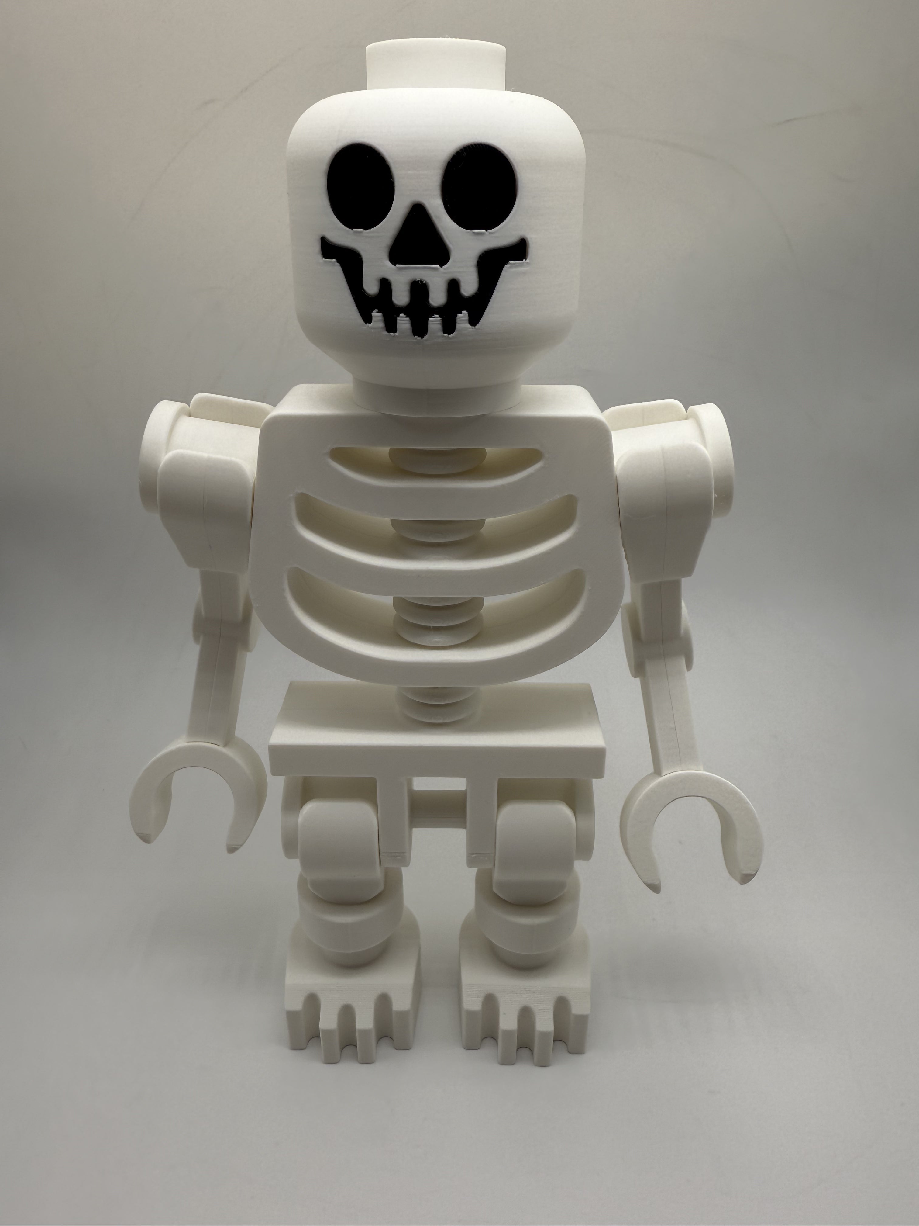 3D Printed Skeleton Large Scale 8.5"- 9.5" Minifigure