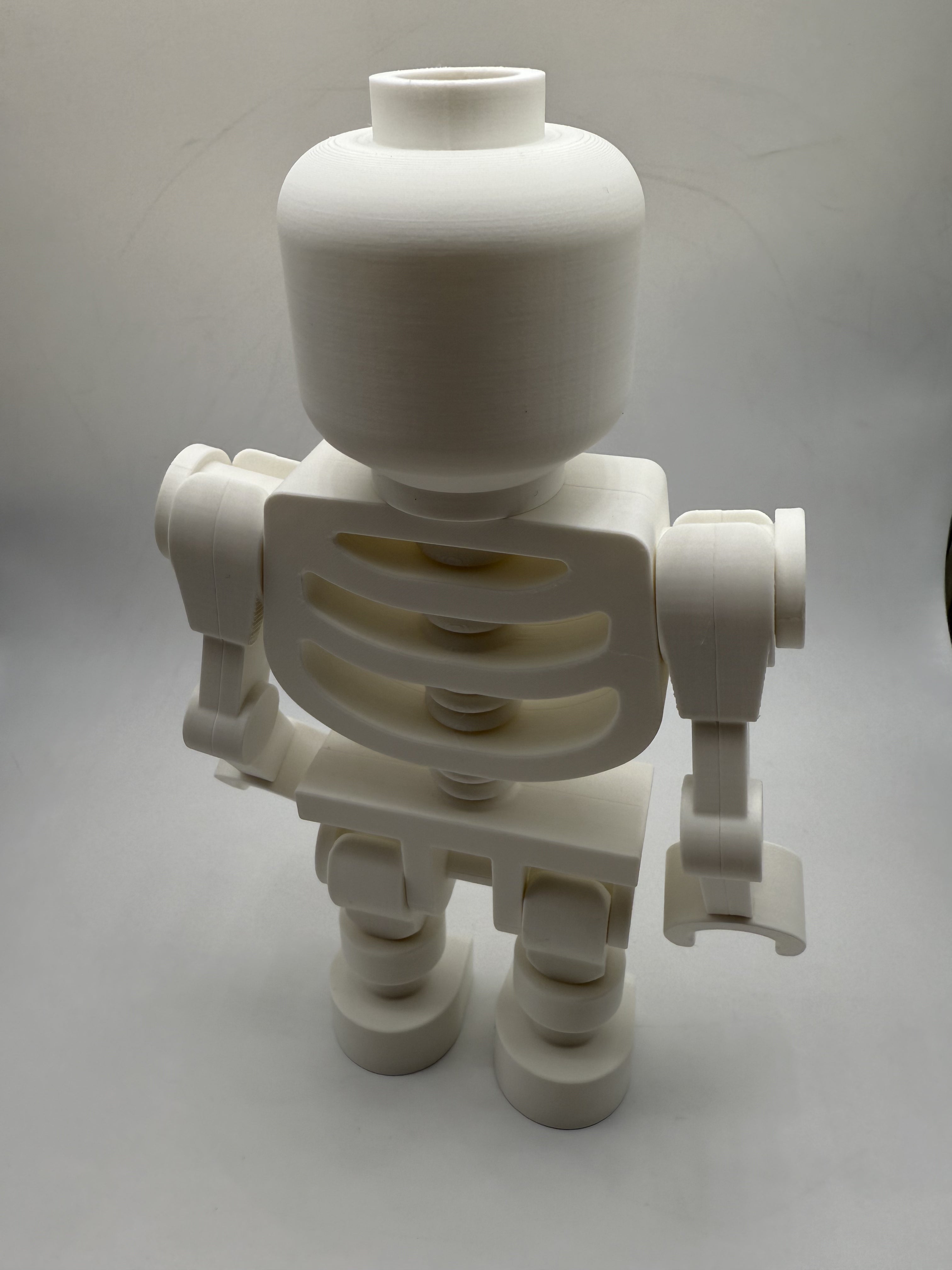 3D Printed Skeleton Large Scale 8.5"- 9.5" Minifigure