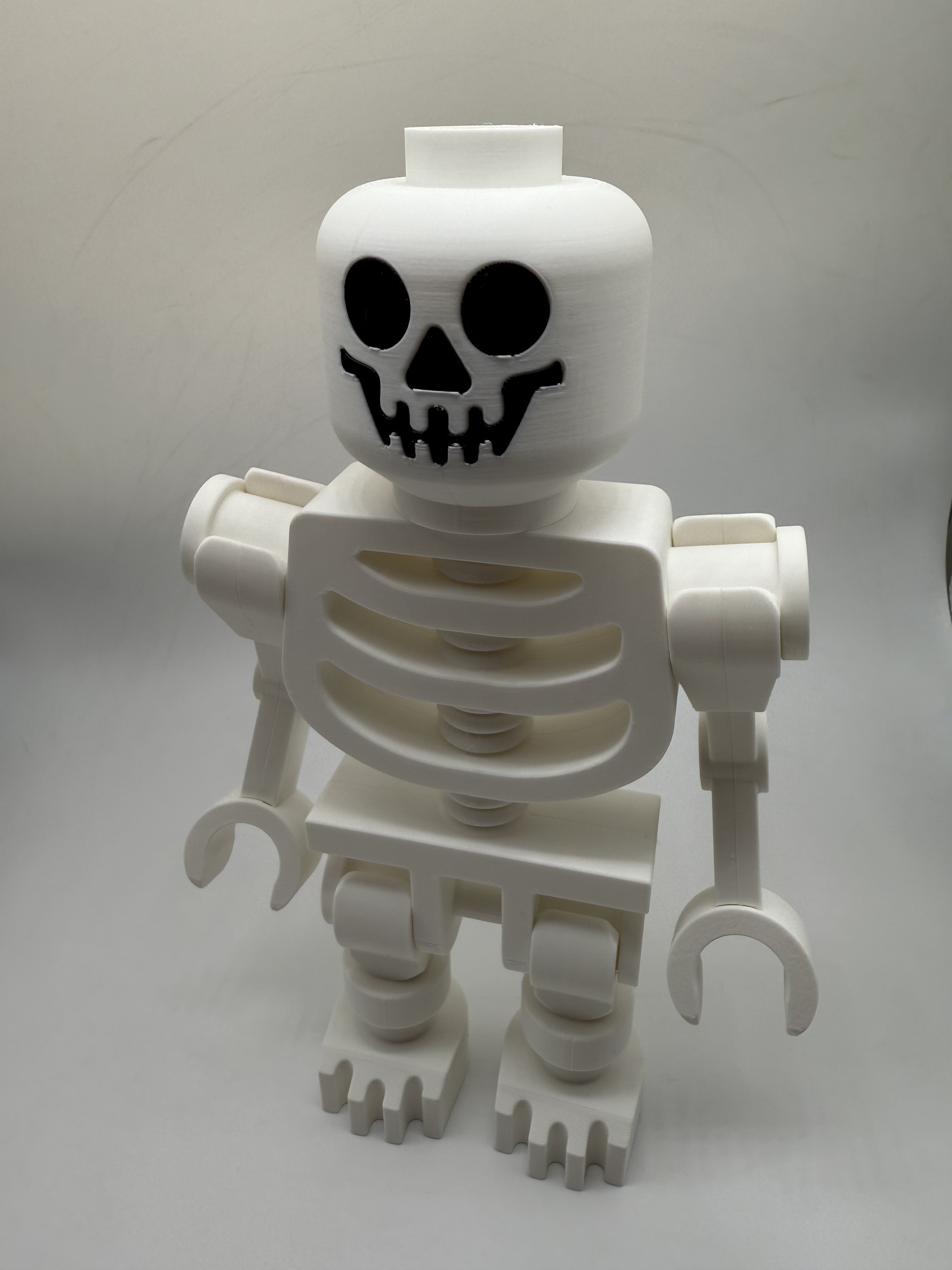 3D Printed Skeleton Large Scale 8.5"- 9.5" Minifigure