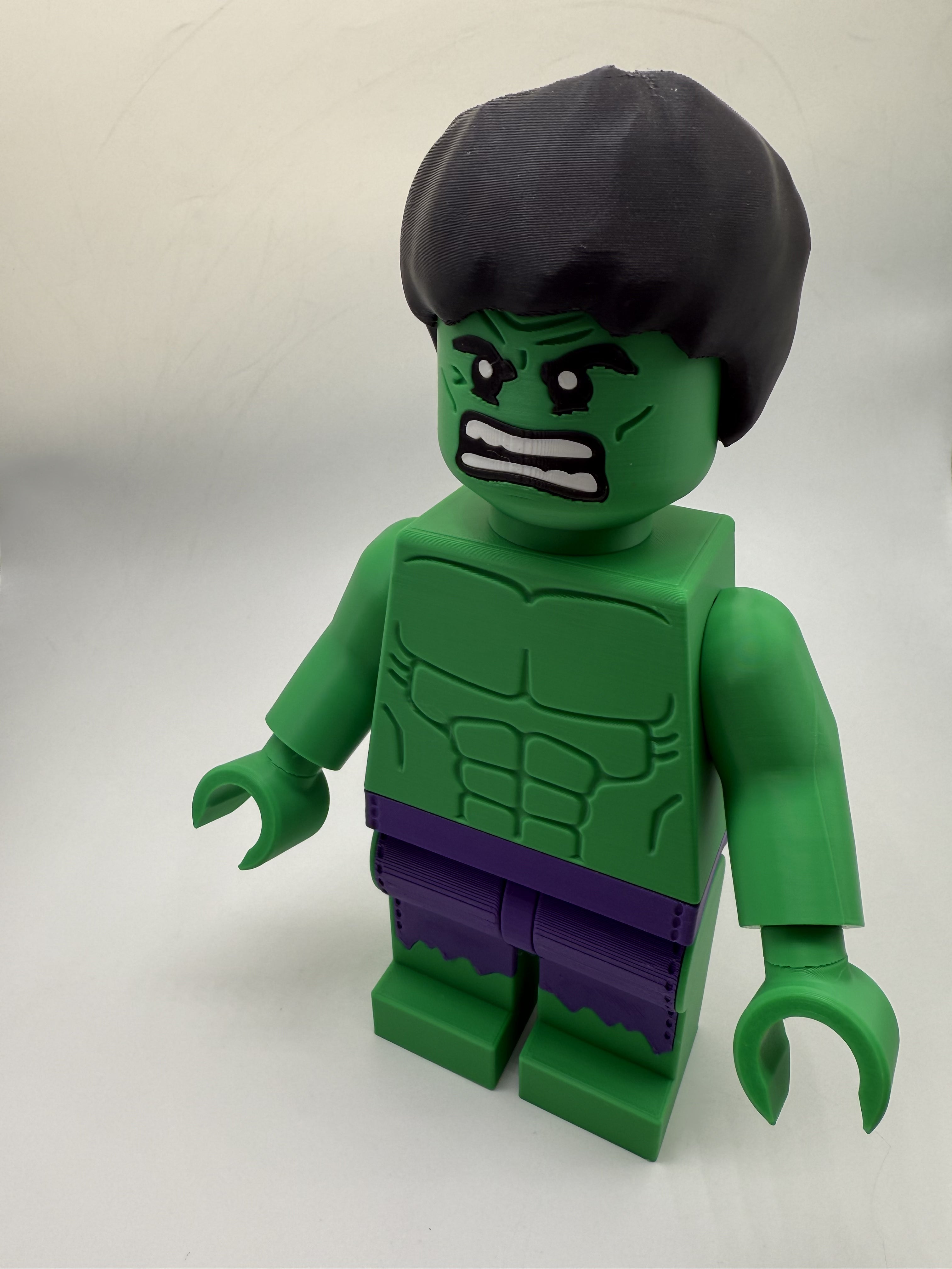 3D Printed Marvel Hulk Large Scale 8.5"- 9.5" Minifigure