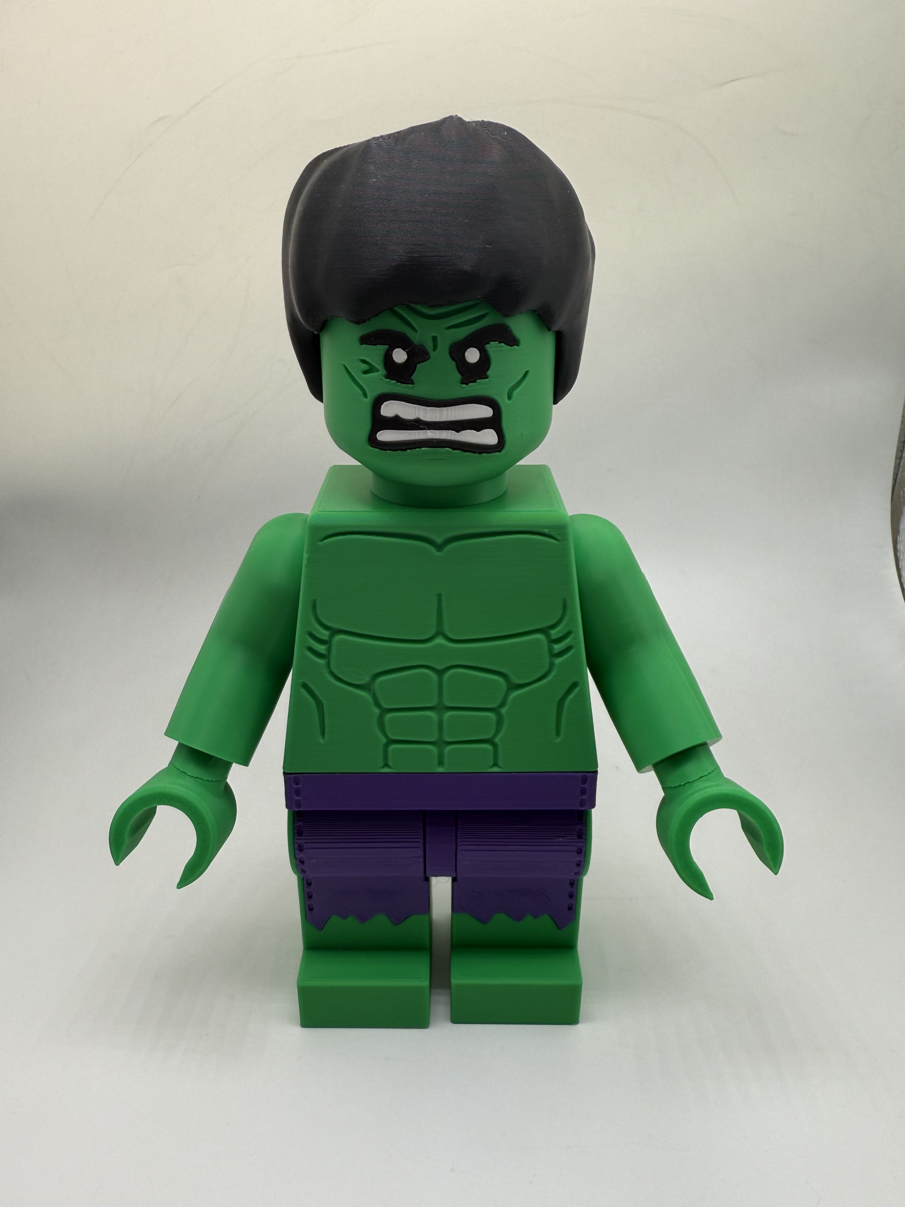 3D Printed Marvel Hulk Large Scale 8.5"- 9.5" Minifigure