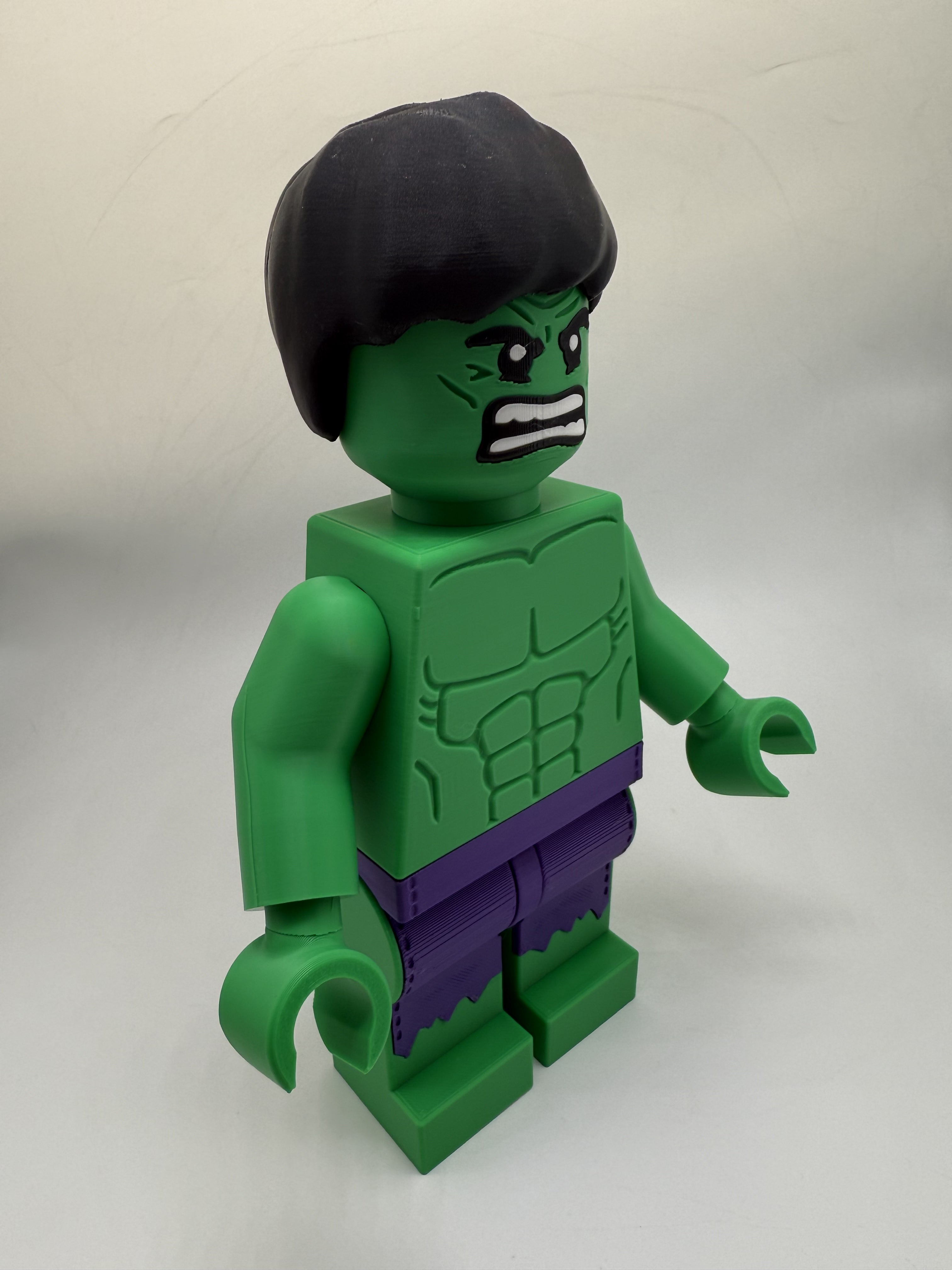 3D Printed Marvel Hulk Large Scale 8.5"- 9.5" Minifigure