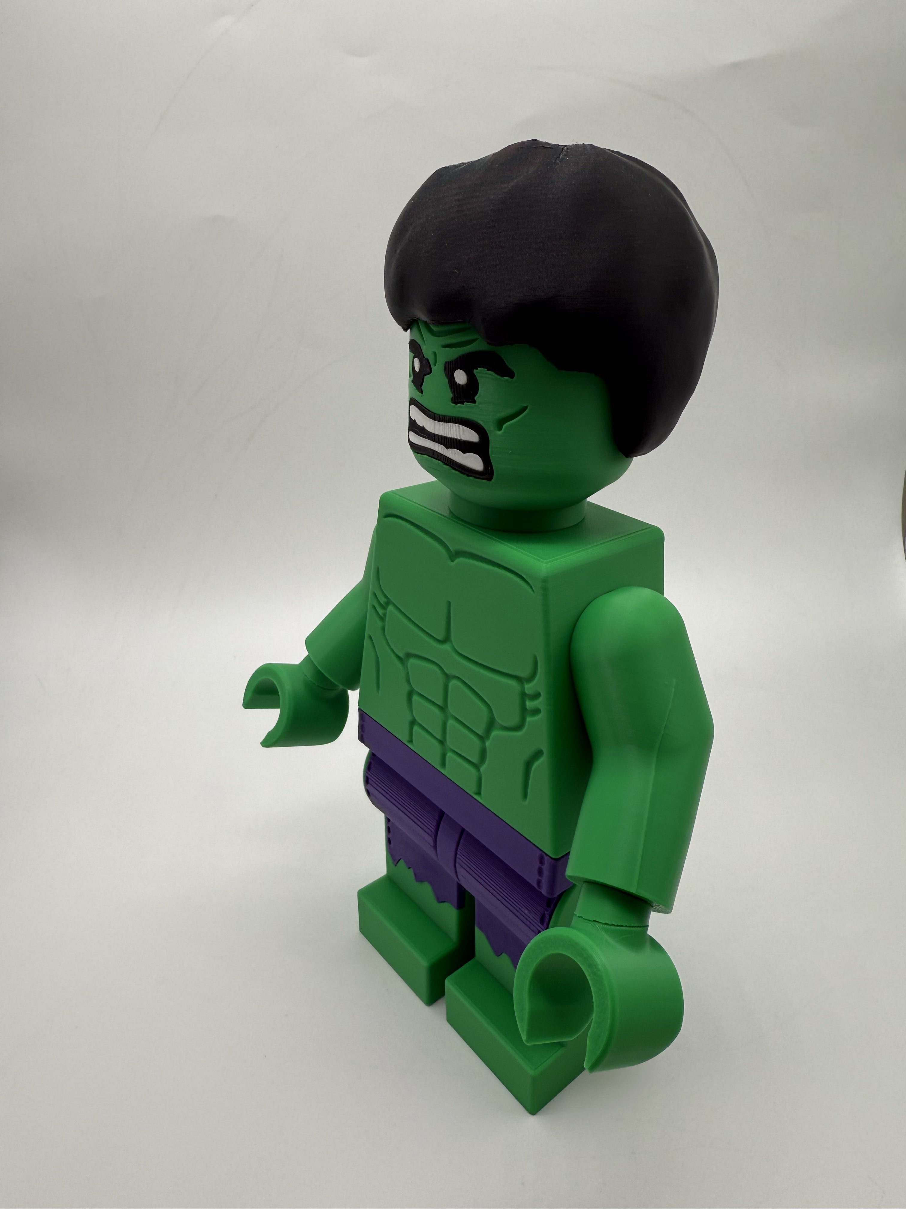 3D Printed Marvel Hulk Large Scale 8.5"- 9.5" Minifigure