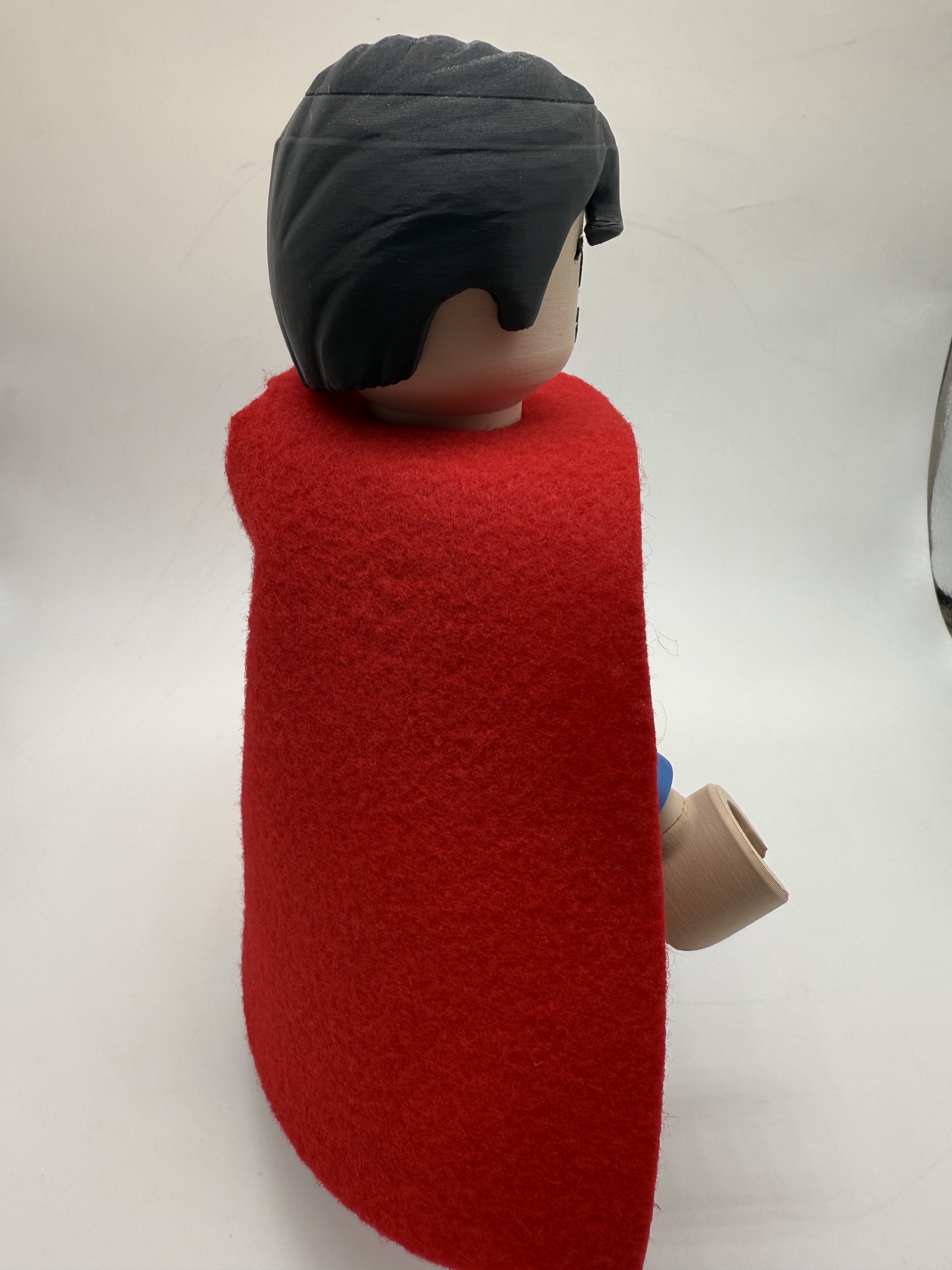 3D Printed DC Superman Large Scale 8.5"- 9.5" Minifigure