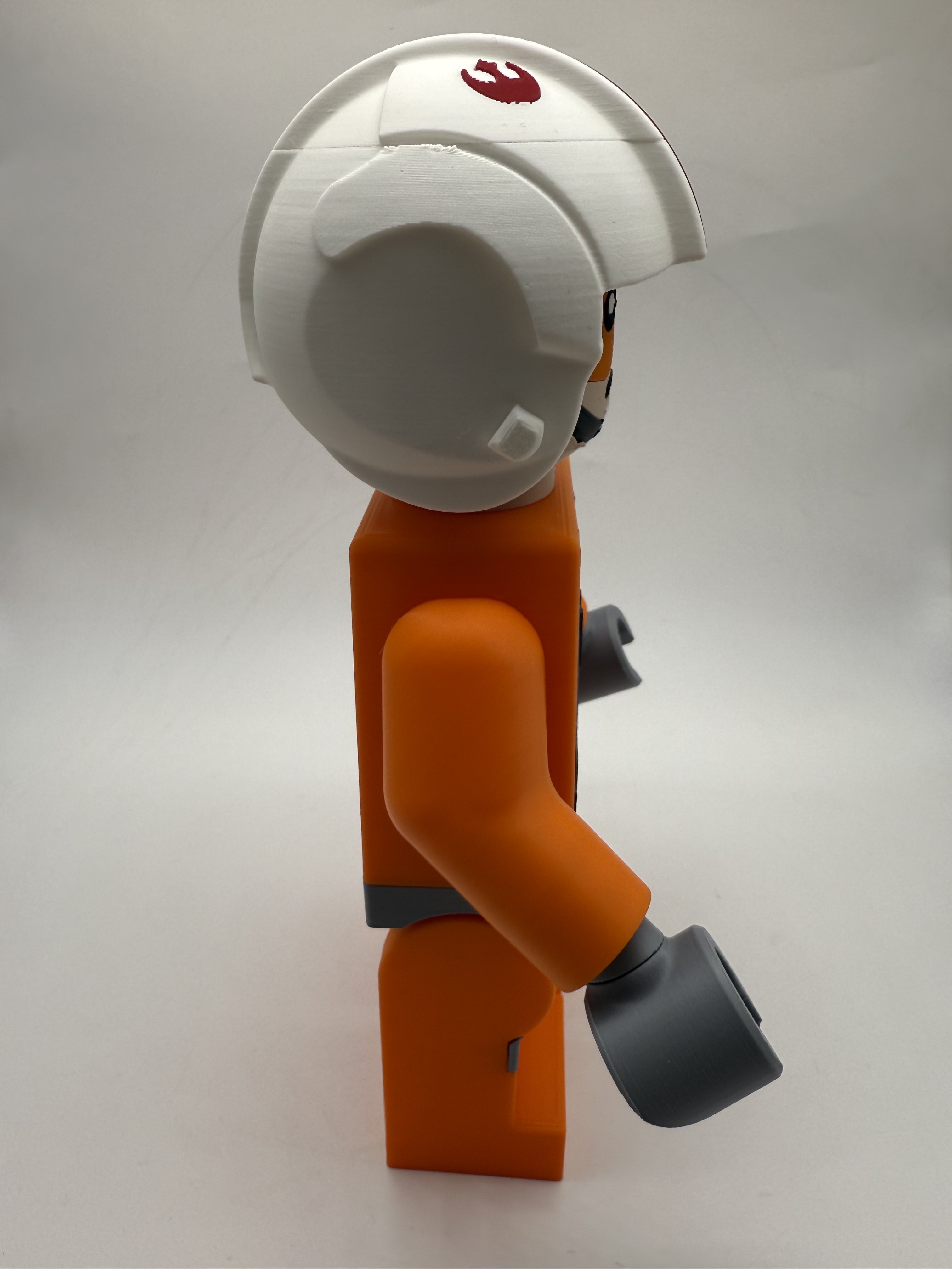 3D Printed Star Wars Rebel Pilot Large Scale 8.5"- 9.5" Minifigure