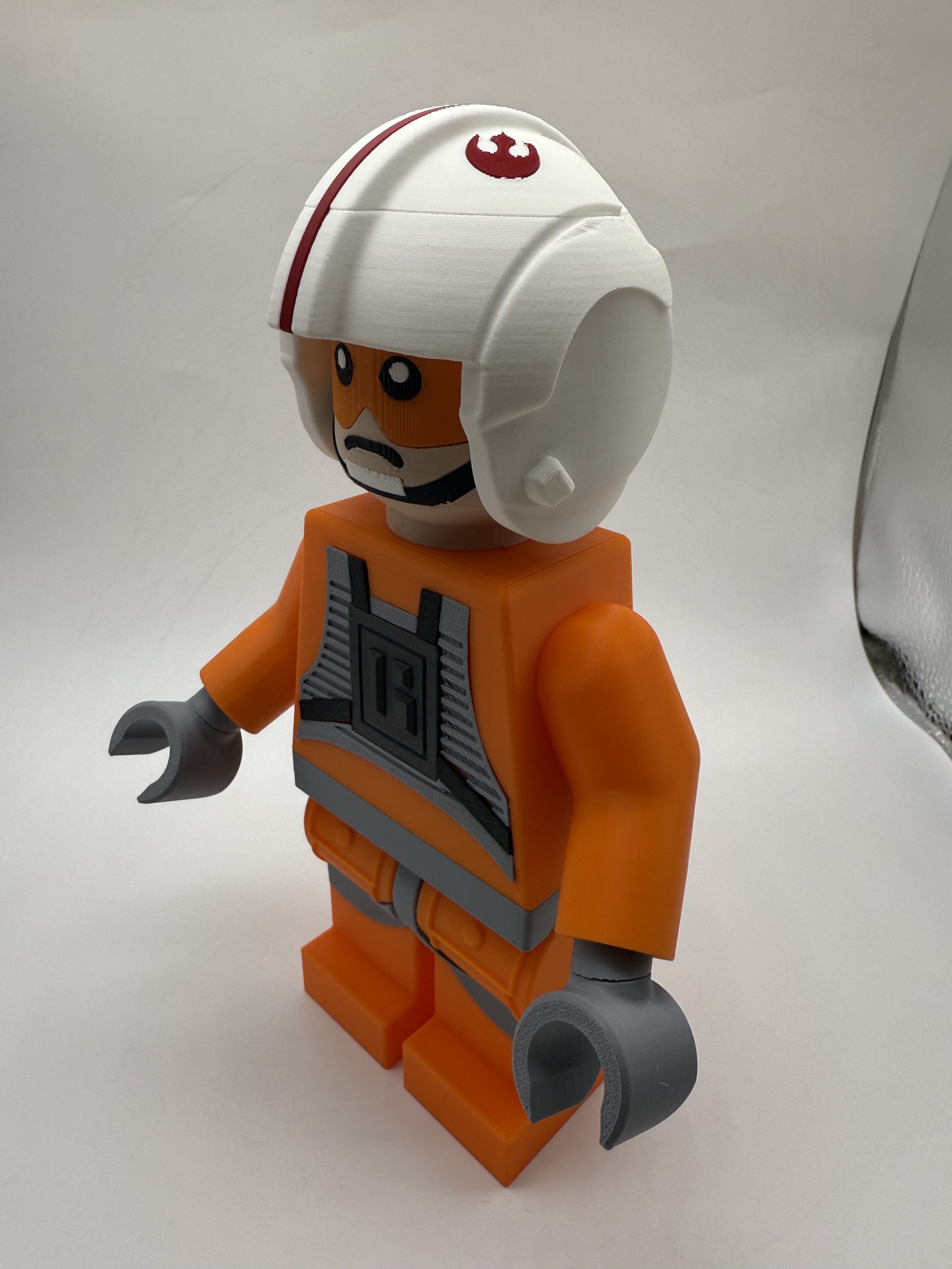 3D Printed Star Wars Rebel Pilot Large Scale 8.5"- 9.5" Minifigure