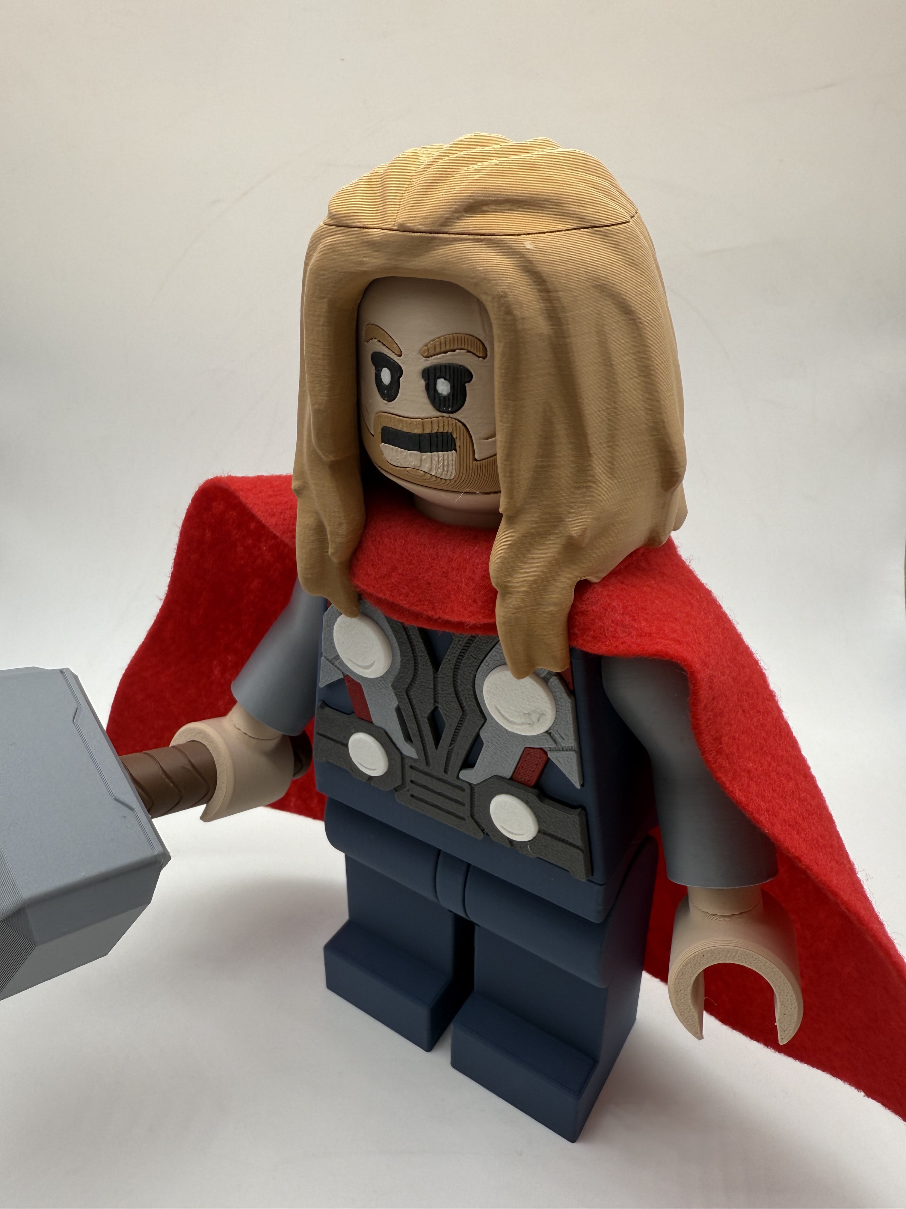 3D Printed Marvel Thor Large Scale 8.5"- 9.5" Minifigure