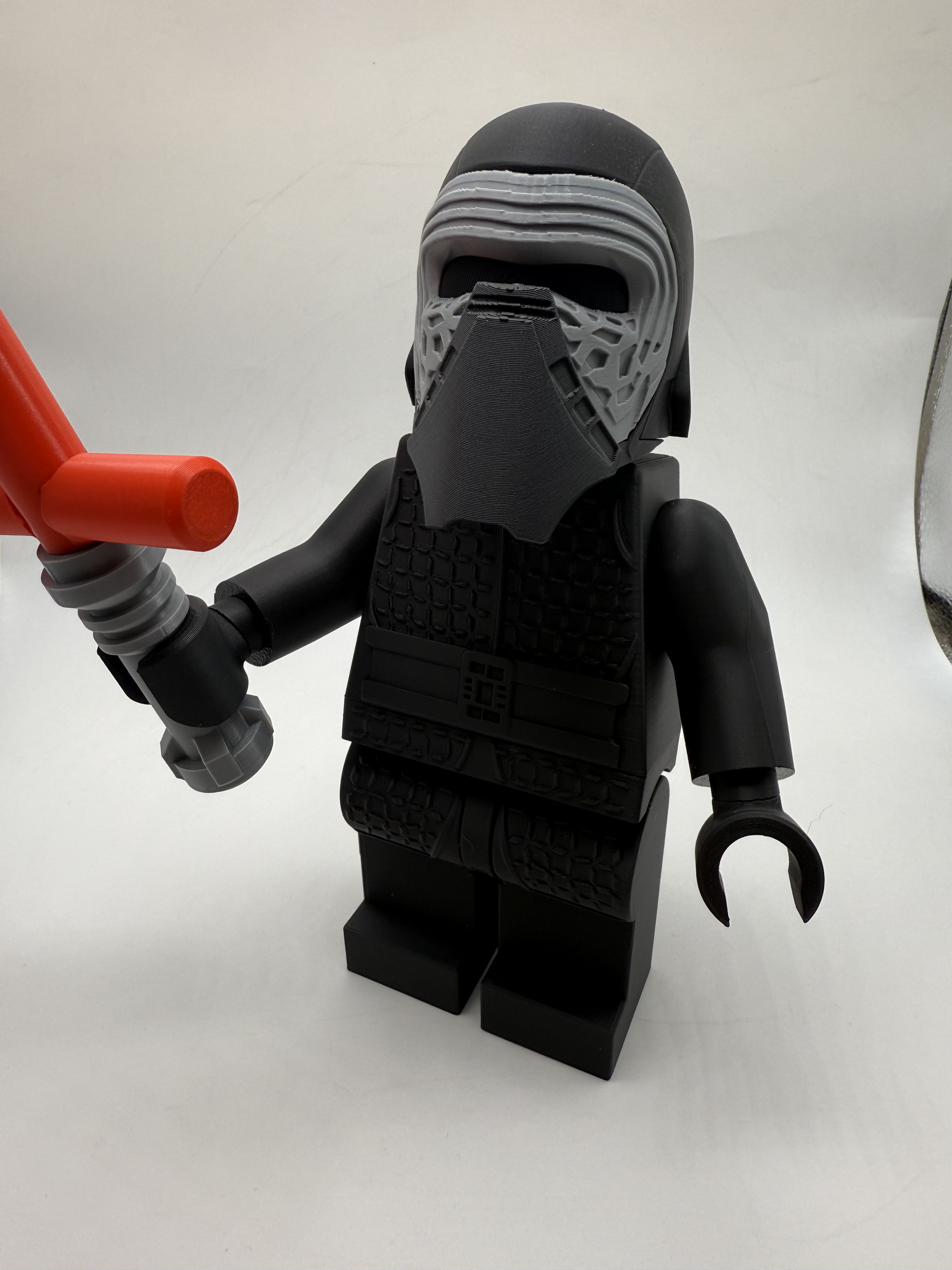 3D Printed Star Wars Kylo Ren Large Scale 8.5"- 9.5" Minifigure