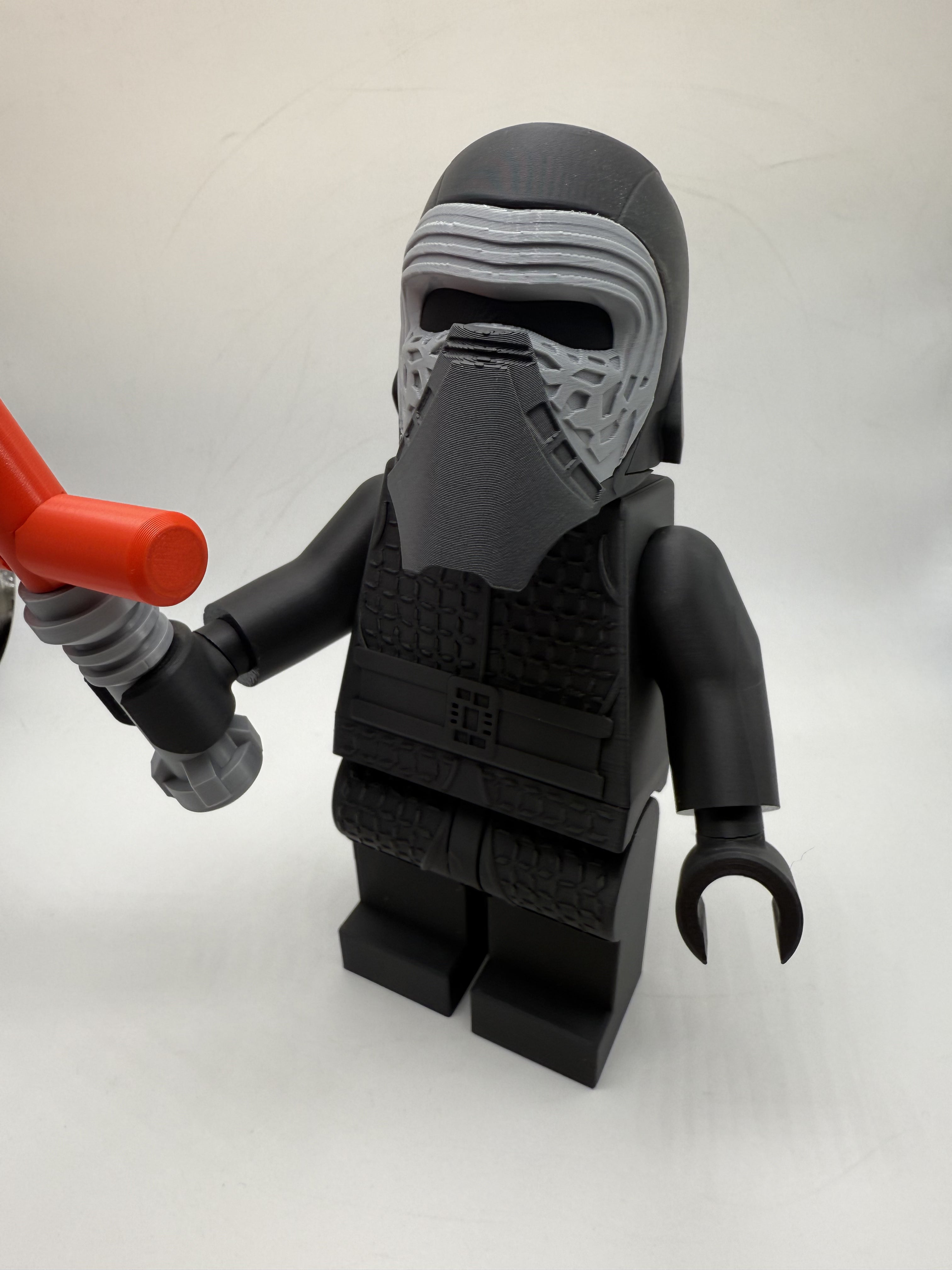 3D Printed Star Wars Kylo Ren Large Scale 8.5"- 9.5" Minifigure