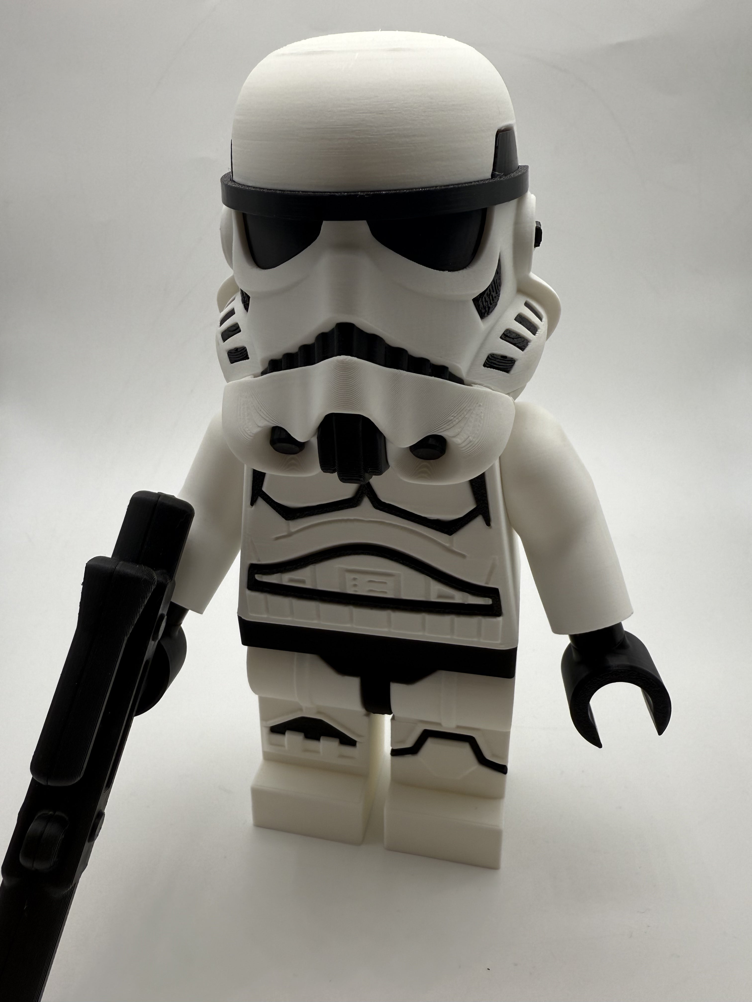 3D Printed Star Wars Stormtrooper Large Scale 8.5"- 9.5" Minifigure