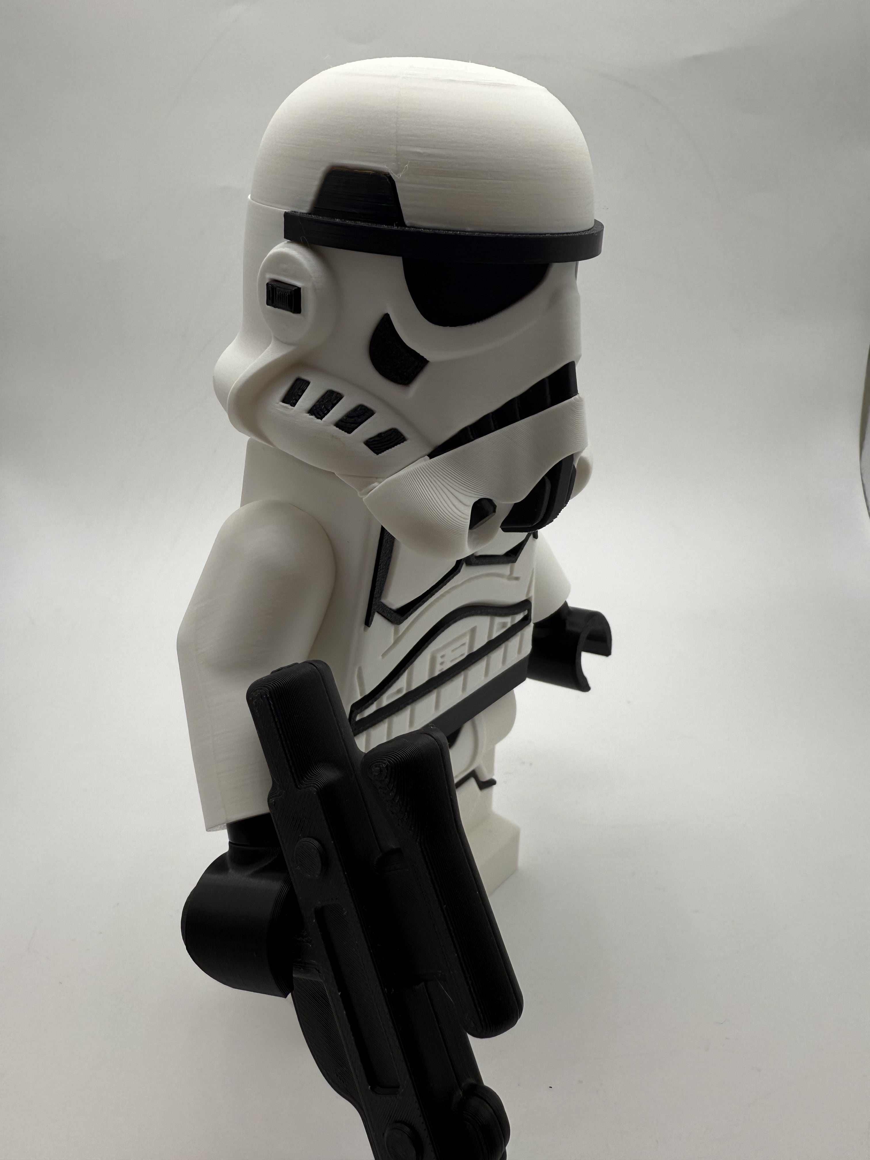 3D Printed Star Wars Stormtrooper Large Scale 8.5"- 9.5" Minifigure