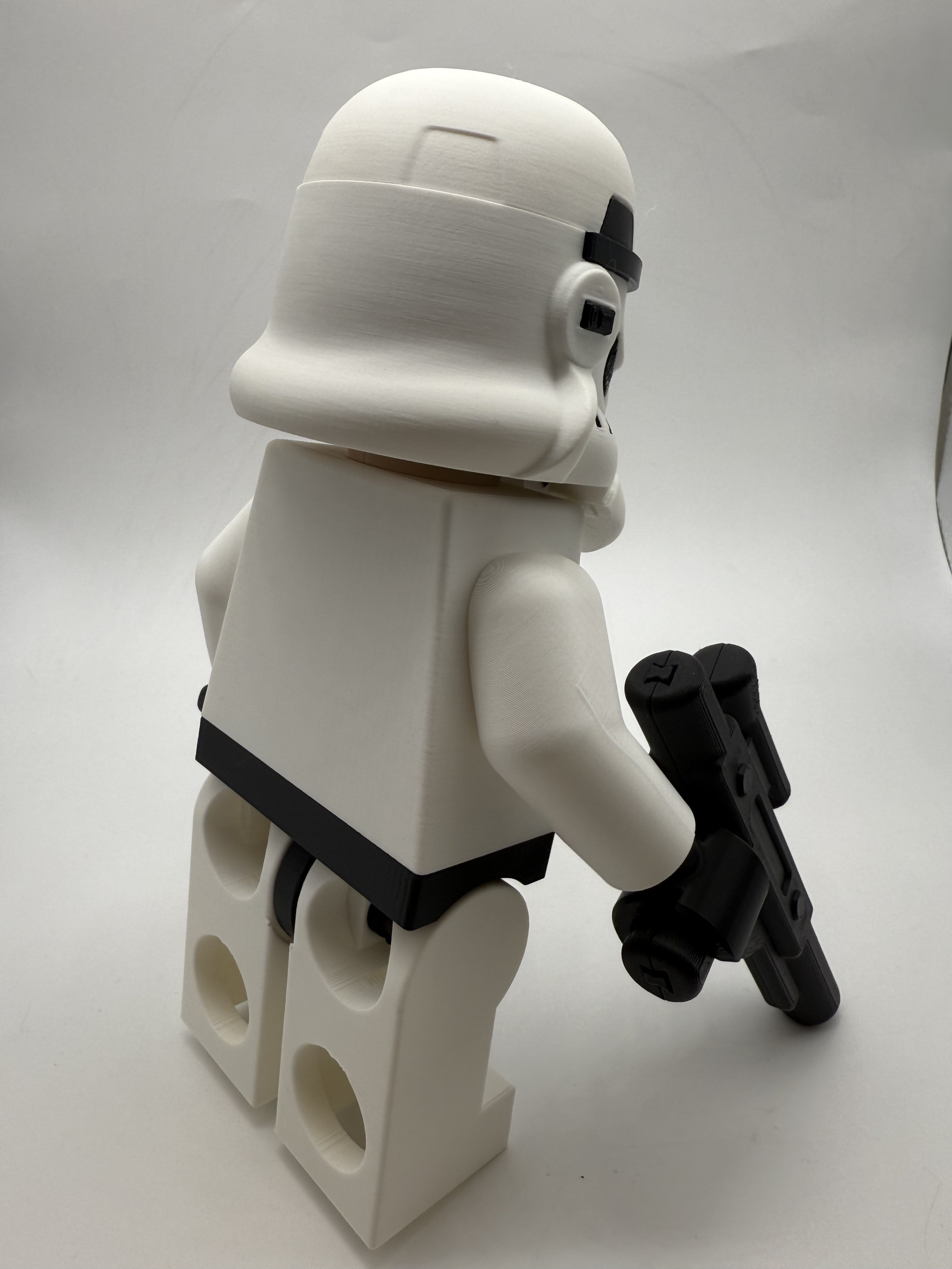 3D Printed Star Wars Stormtrooper Large Scale 8.5"- 9.5" Minifigure