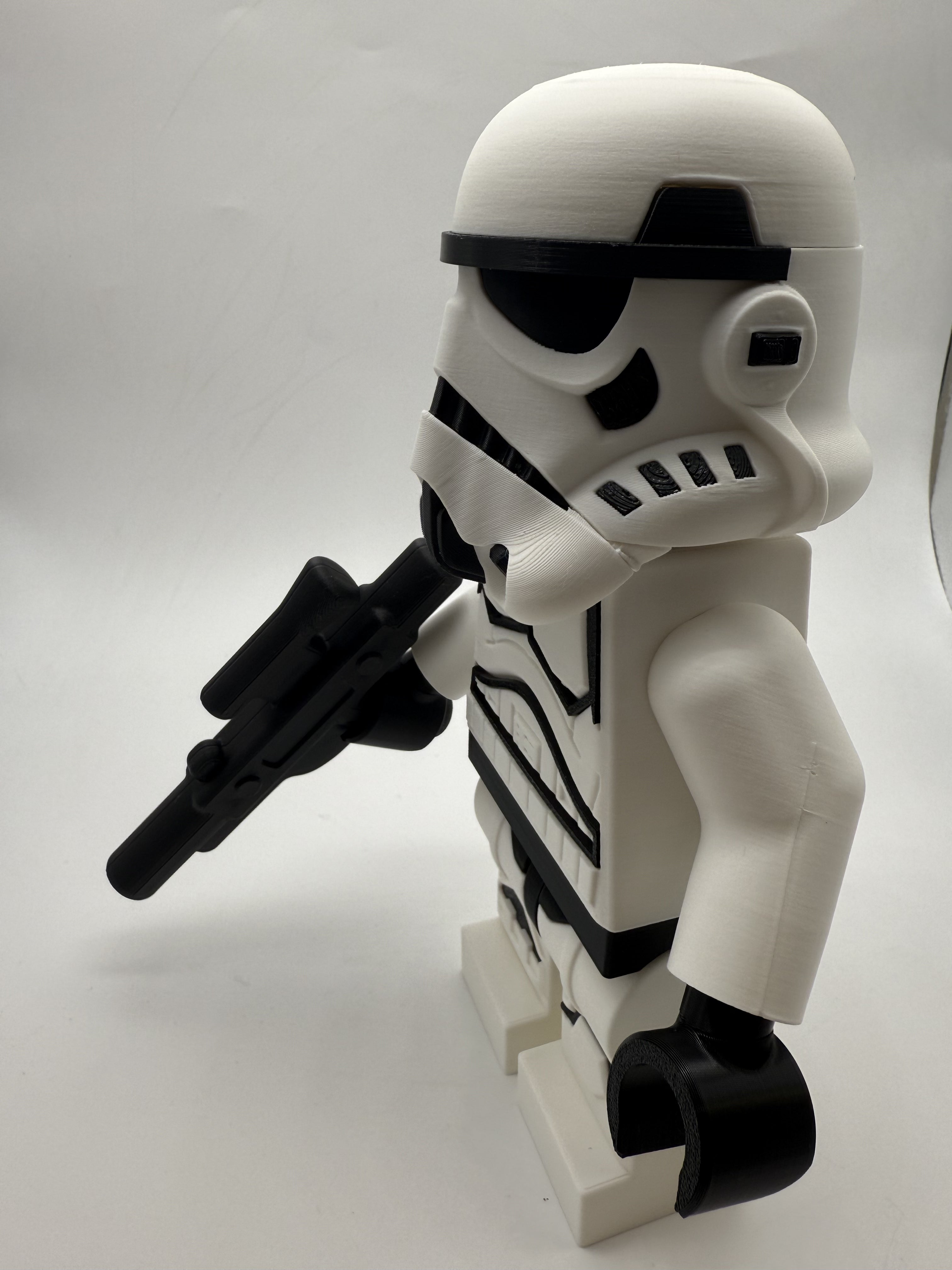 3D Printed Star Wars Stormtrooper Large Scale 8.5"- 9.5" Minifigure