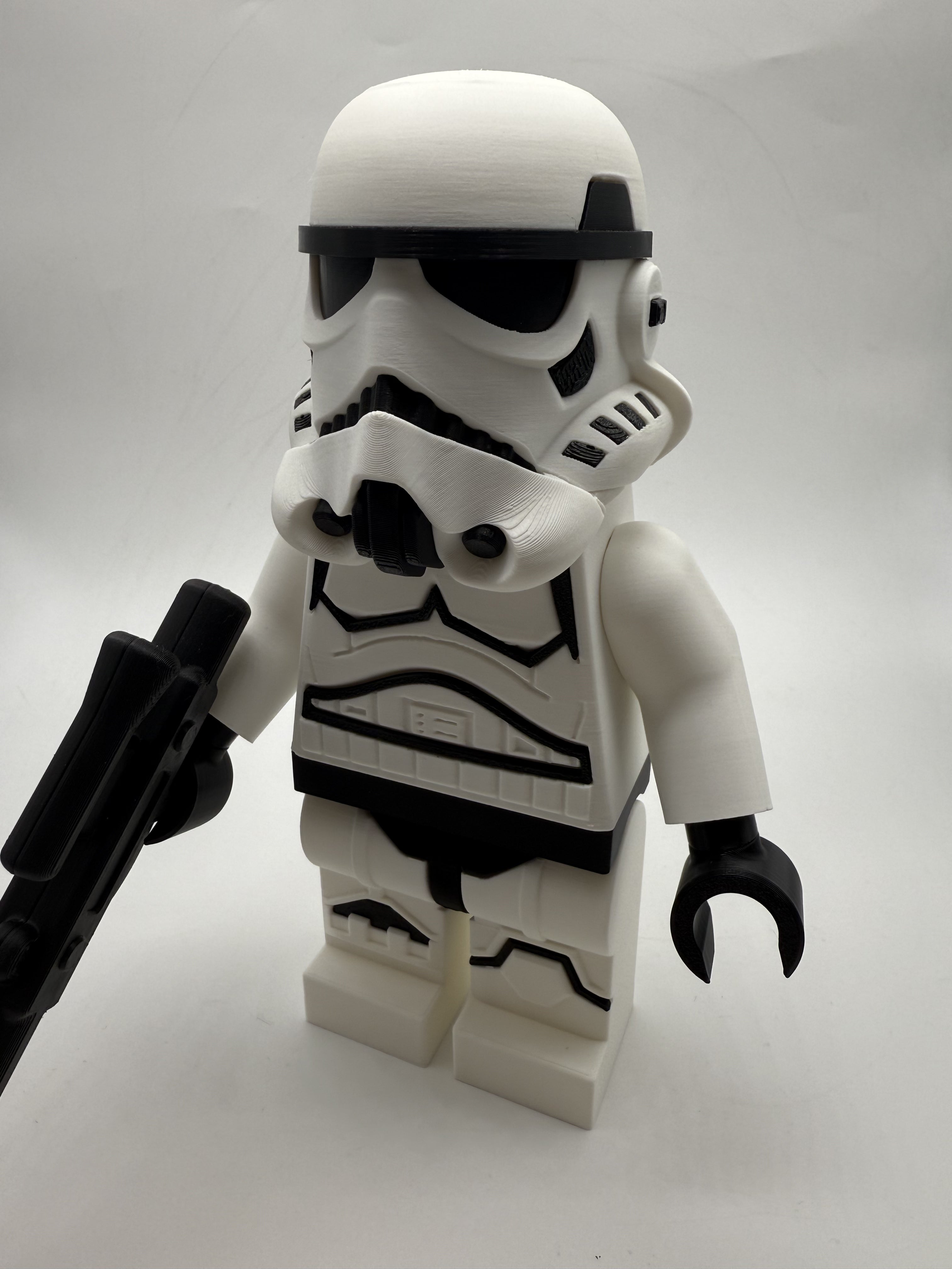 3D Printed Star Wars Stormtrooper Large Scale 8.5"- 9.5" Minifigure