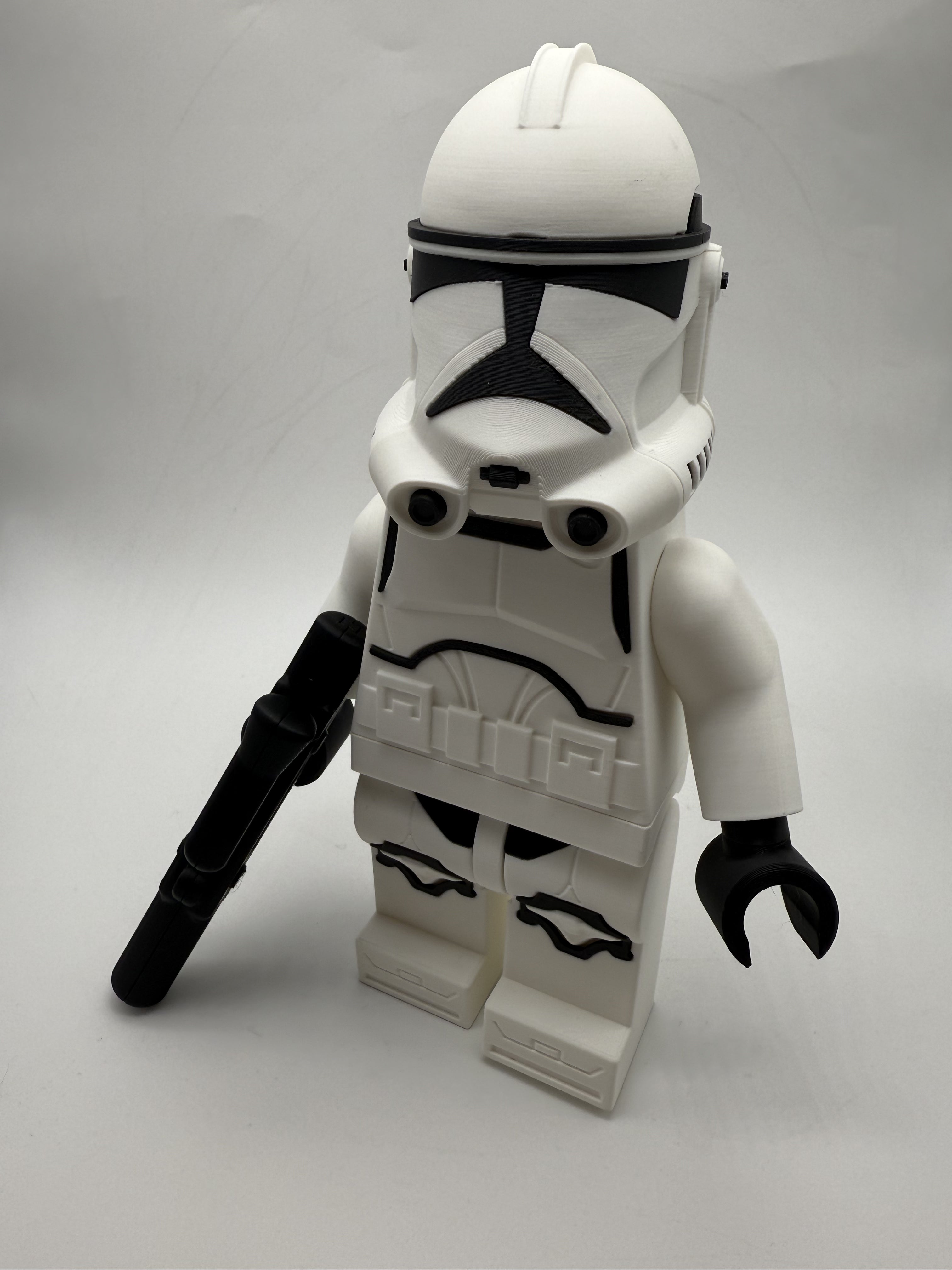 3D Printed Star Wars Clone Trooper - Phase 2 Large Scale 8.5"- 9.5" Minifigure