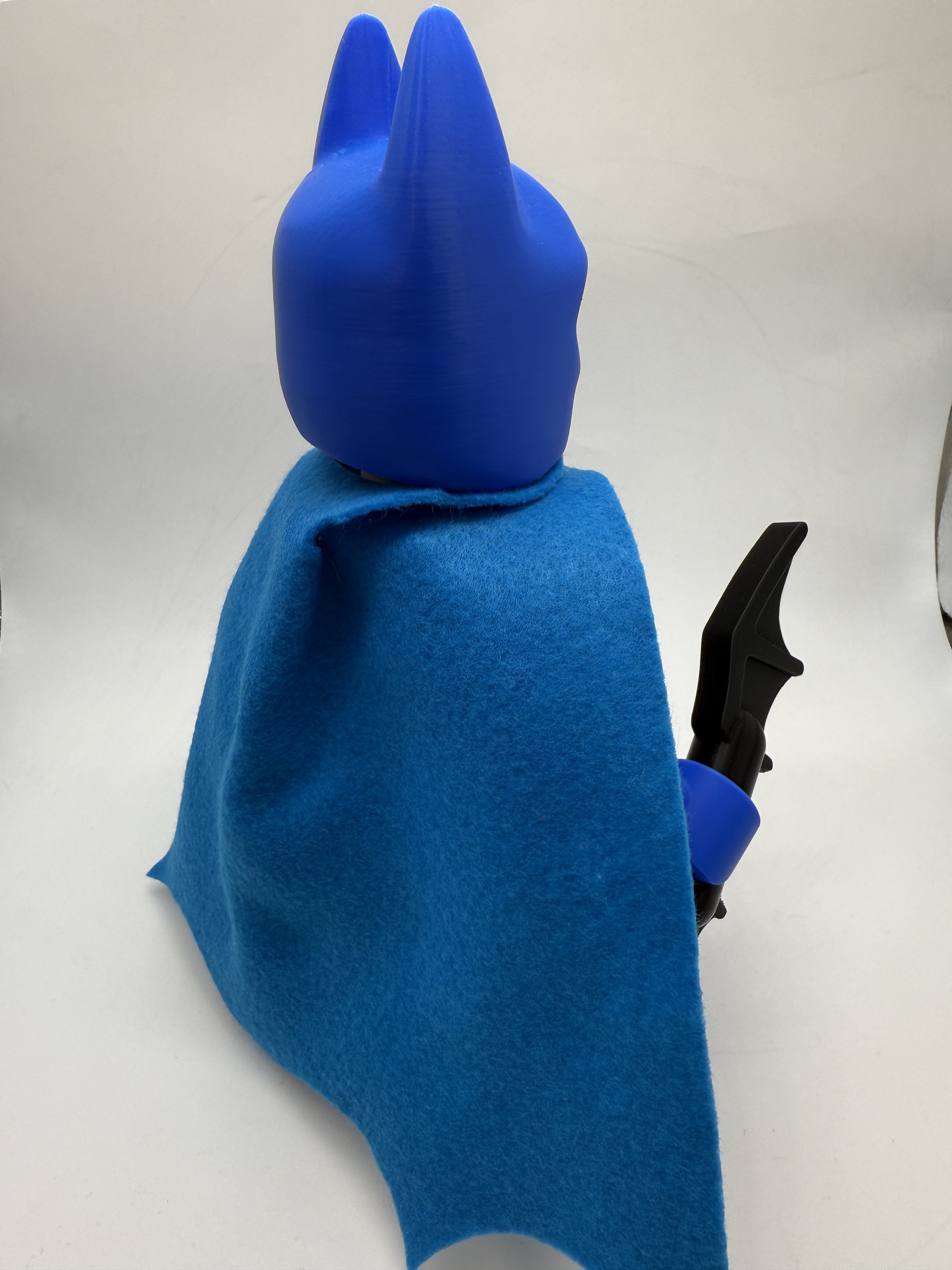 3D Printed DC Classic Batman (Grey/Blue) Large Scale 8.5"- 9.5" Minifigure