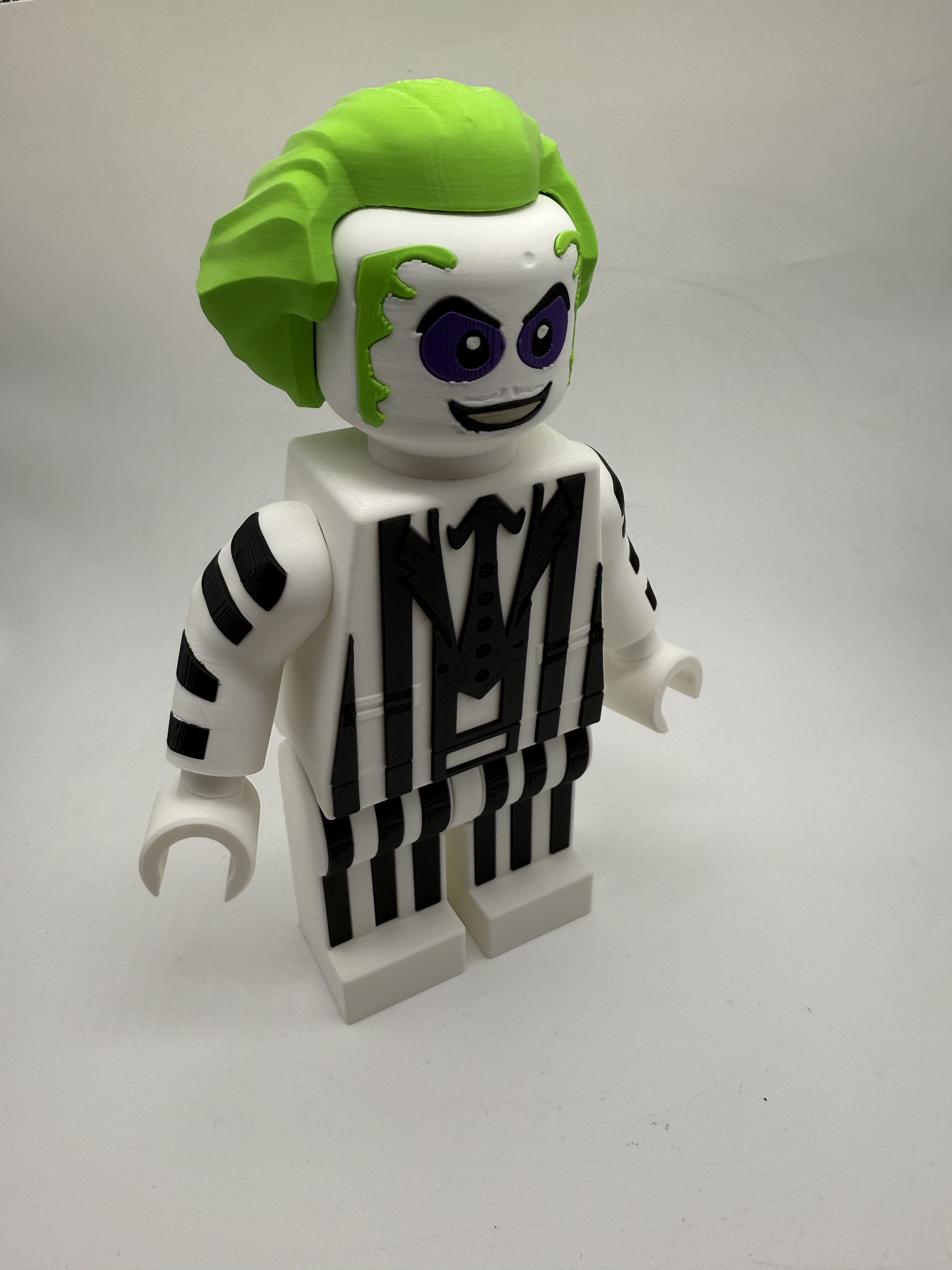 3D Printed Beetlejuice Large Scale 8.5"- 9.5" Minifigure