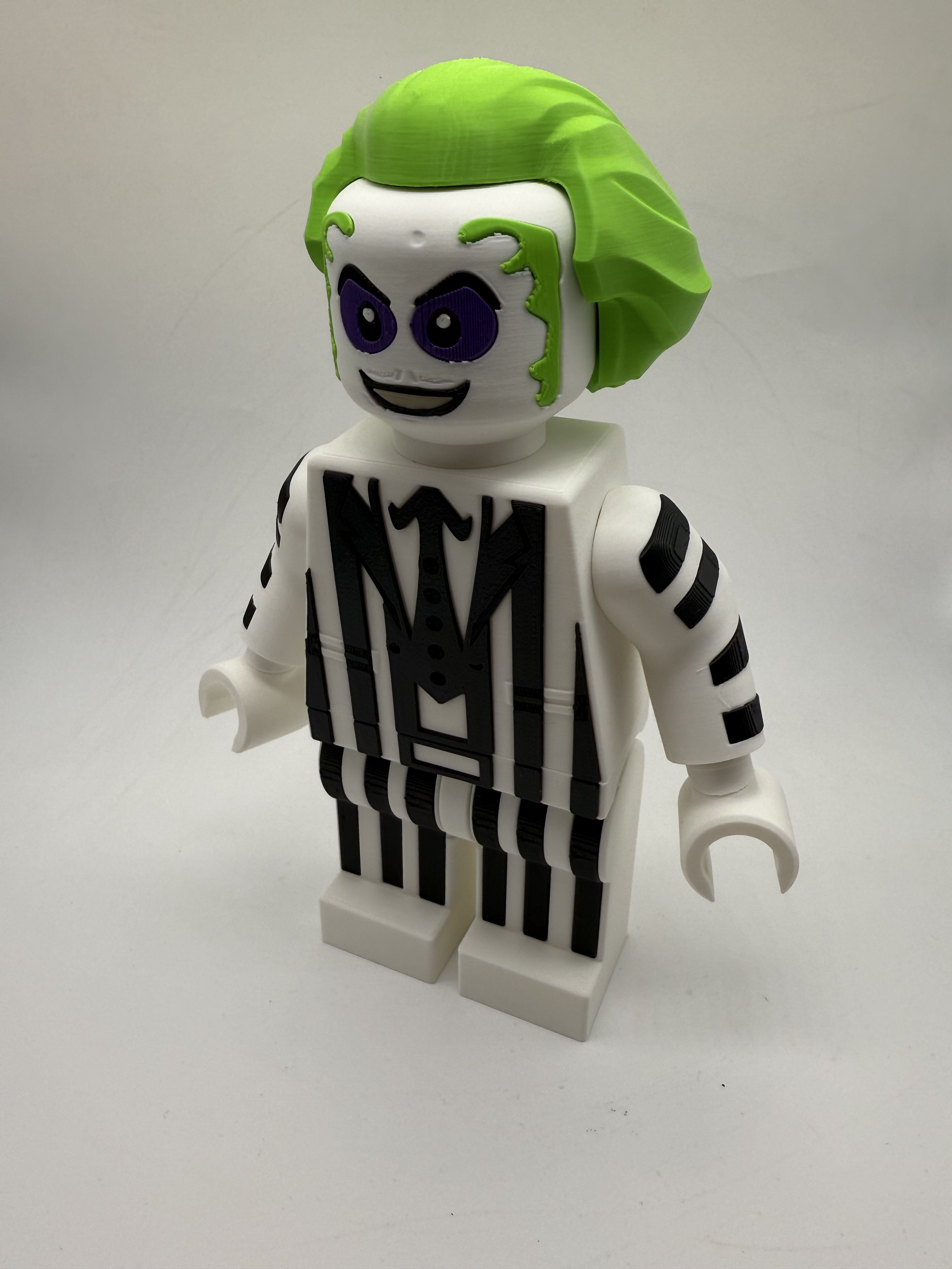 3D Printed Beetlejuice Large Scale 8.5"- 9.5" Minifigure