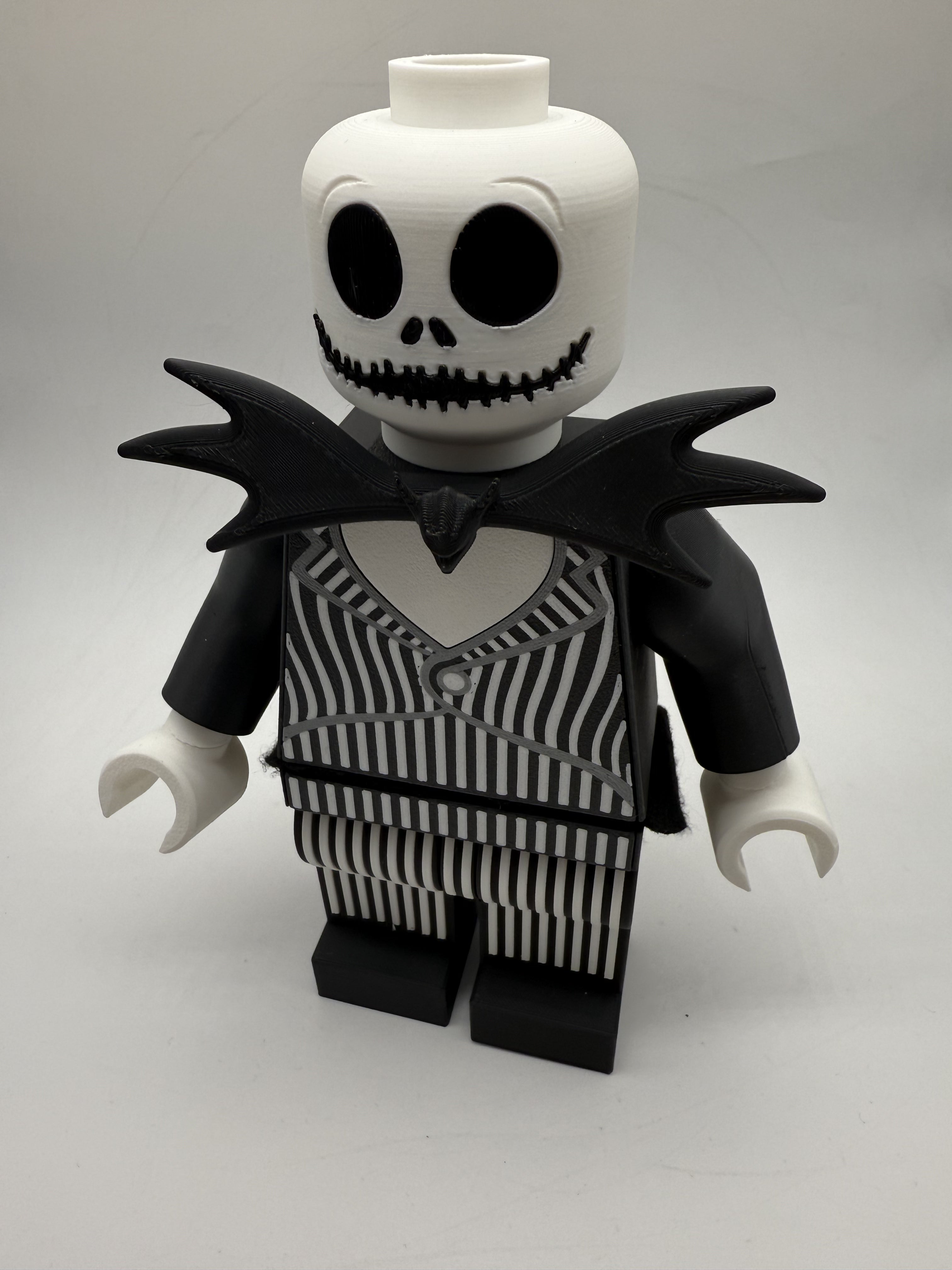 3D Printed Jack Skellington Large Scale 8.5"- 9.5" Minifigure