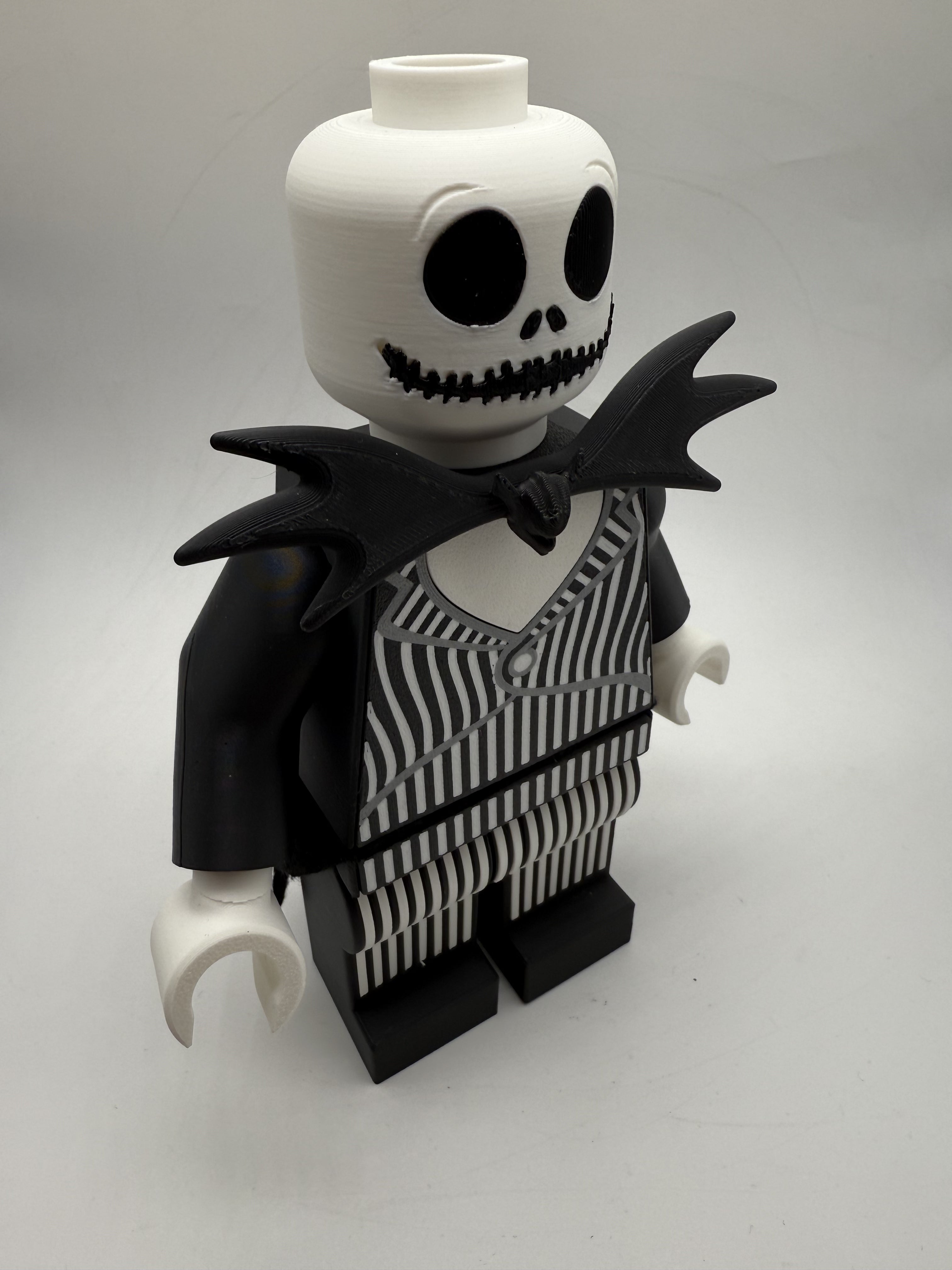 3D Printed Jack Skellington Large Scale 8.5"- 9.5" Minifigure