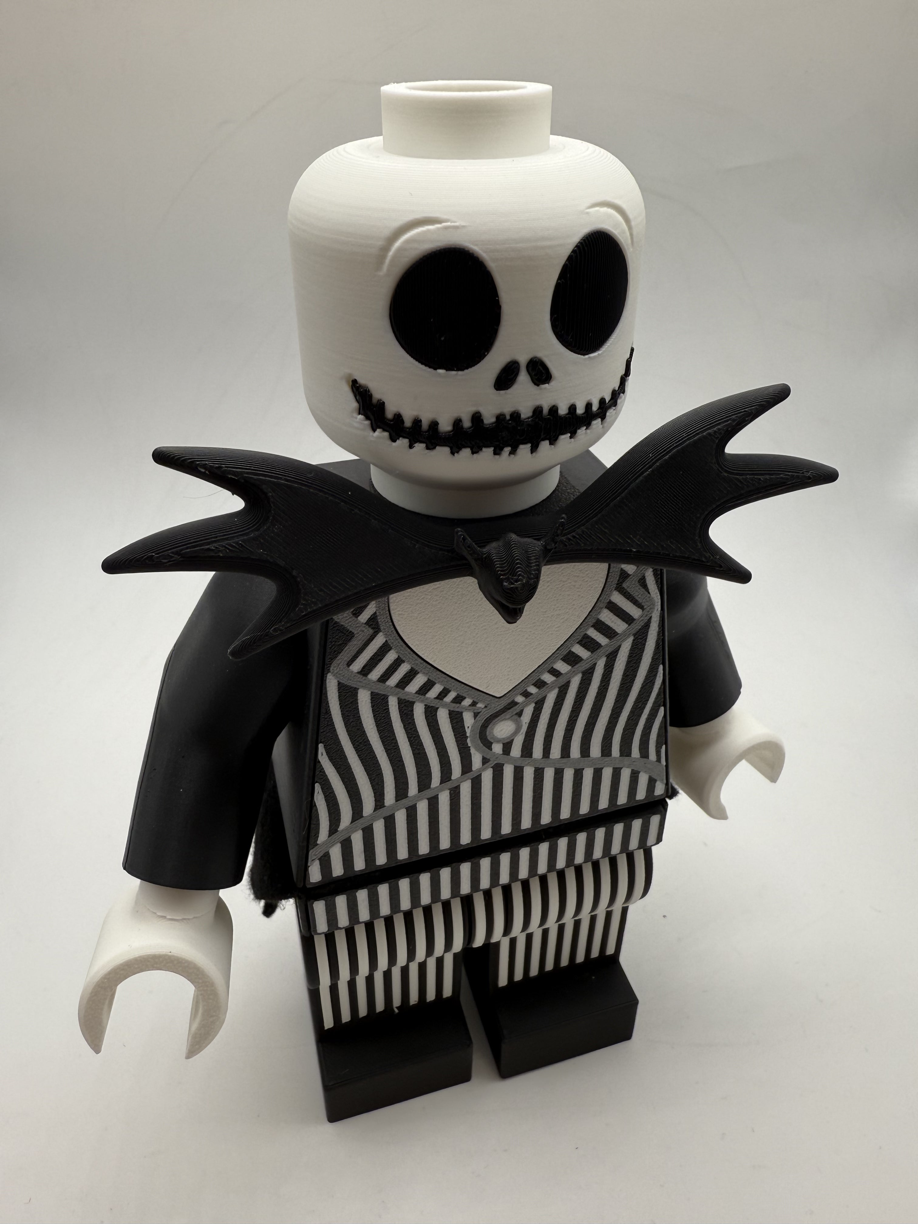 3D Printed Jack Skellington Large Scale 8.5"- 9.5" Minifigure