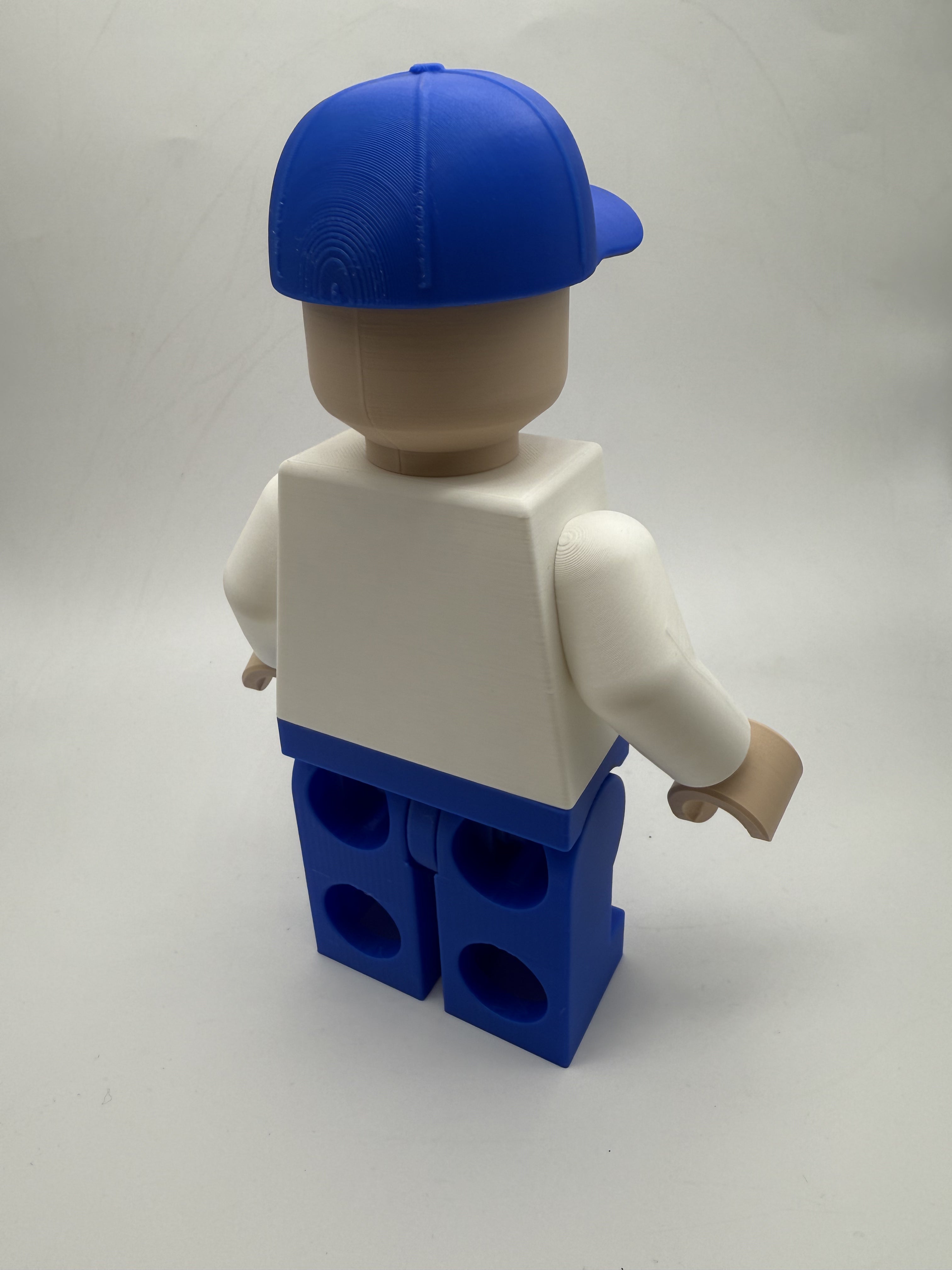 3D Printed Texas Rangers Baseball Player Large Scale 8.5"- 9.5" Minifigure