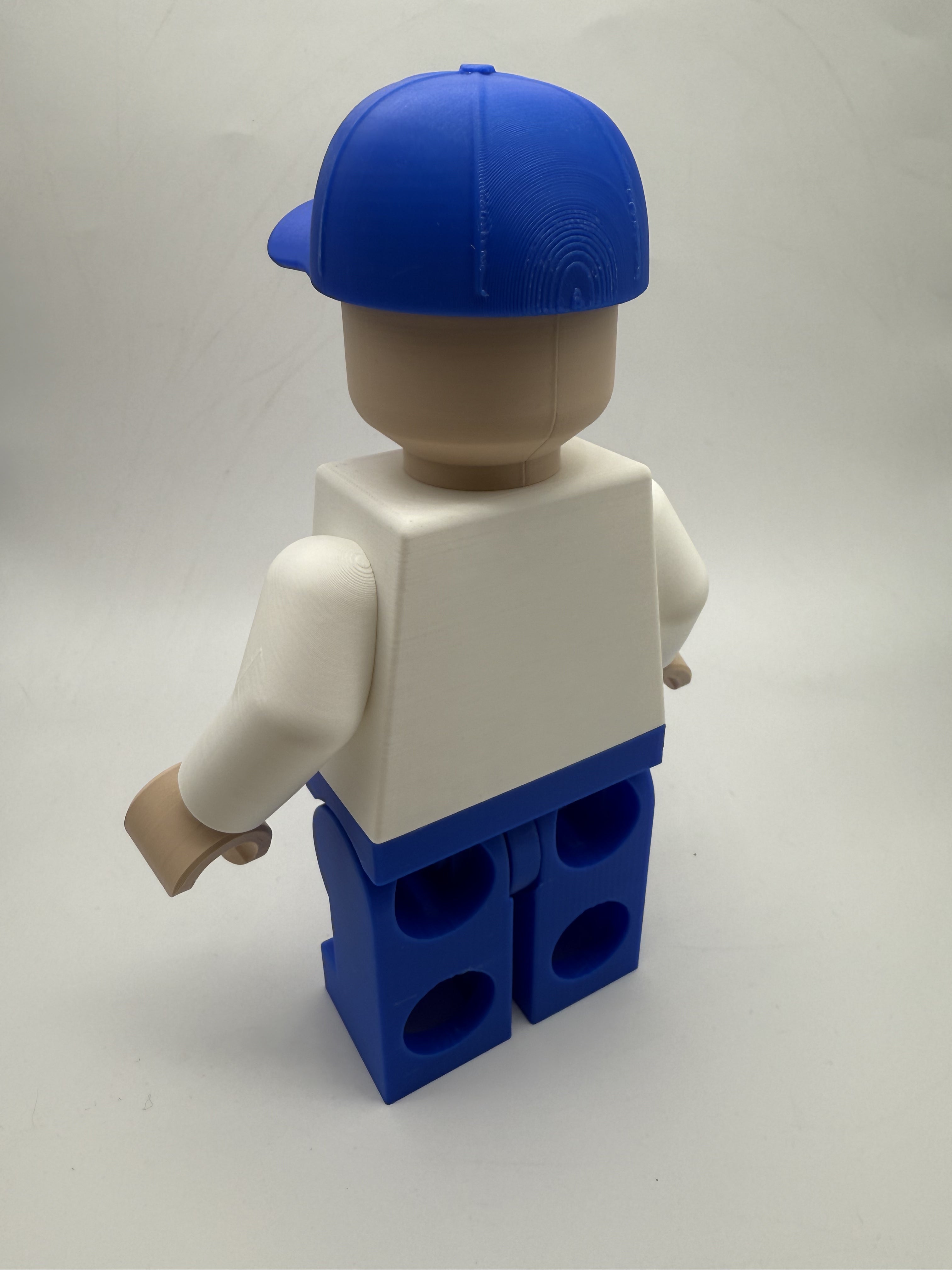 3D Printed Texas Rangers Baseball Player Large Scale 8.5"- 9.5" Minifigure