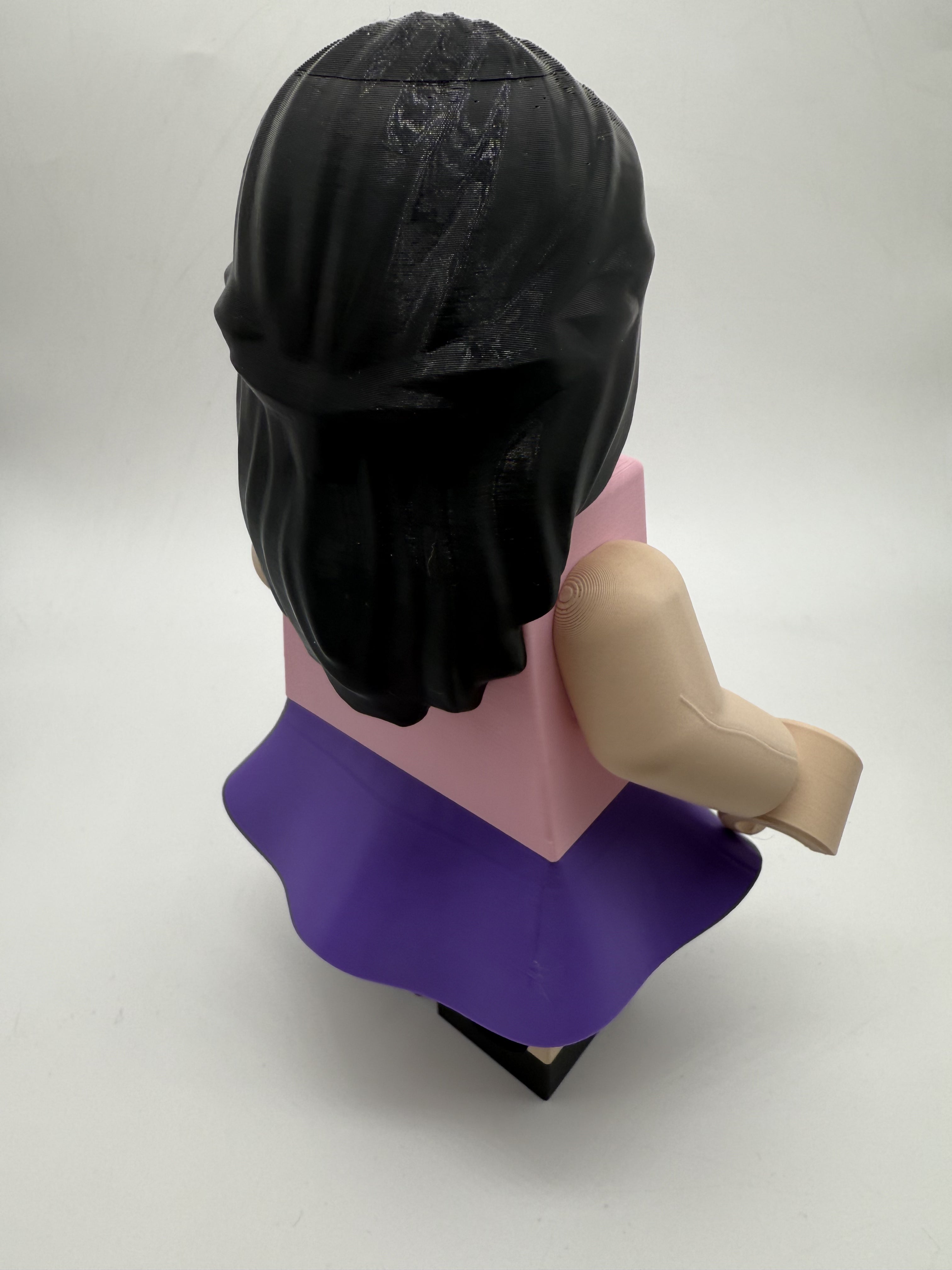 3D Printed Generic Girl w/ Skirt Large Scale 8.5"- 9.5" Minifigure