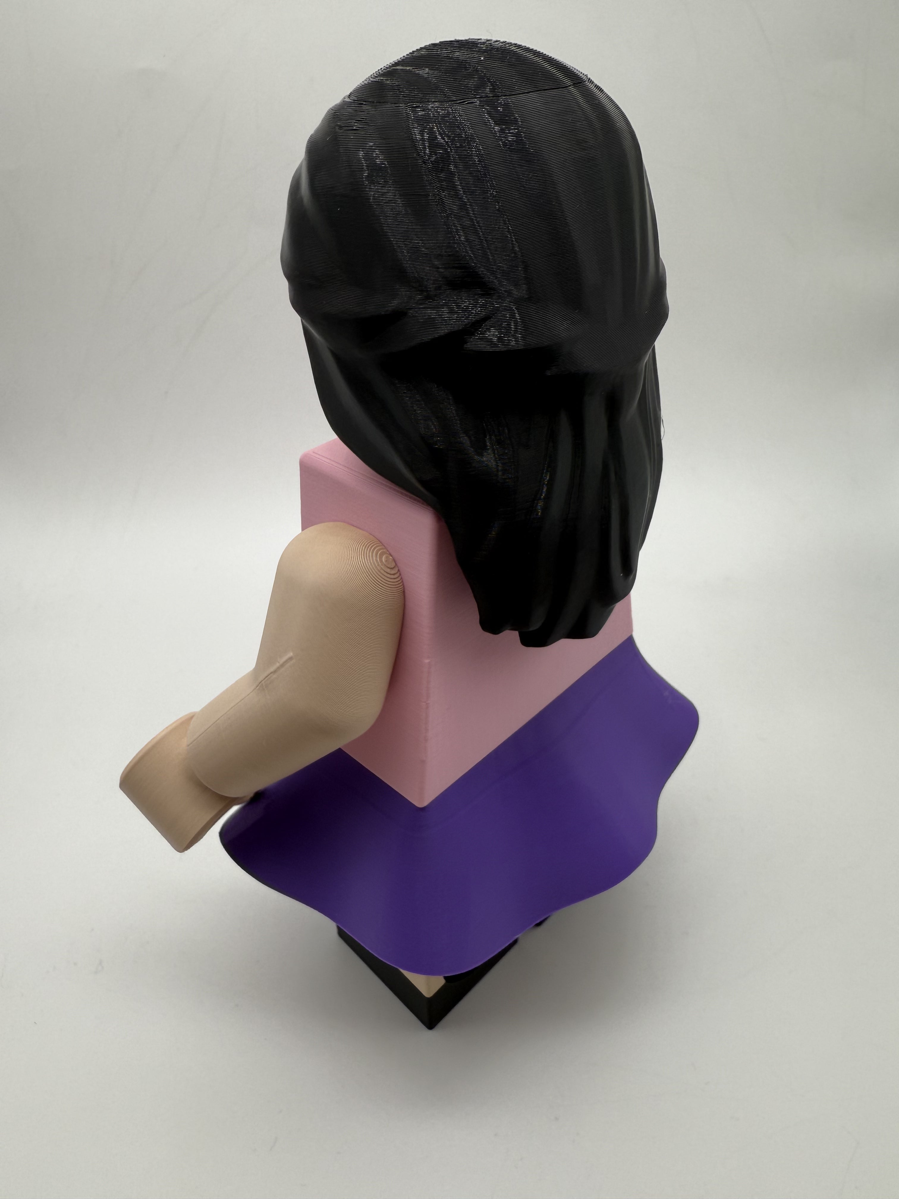 3D Printed Generic Girl w/ Skirt Large Scale 8.5"- 9.5" Minifigure