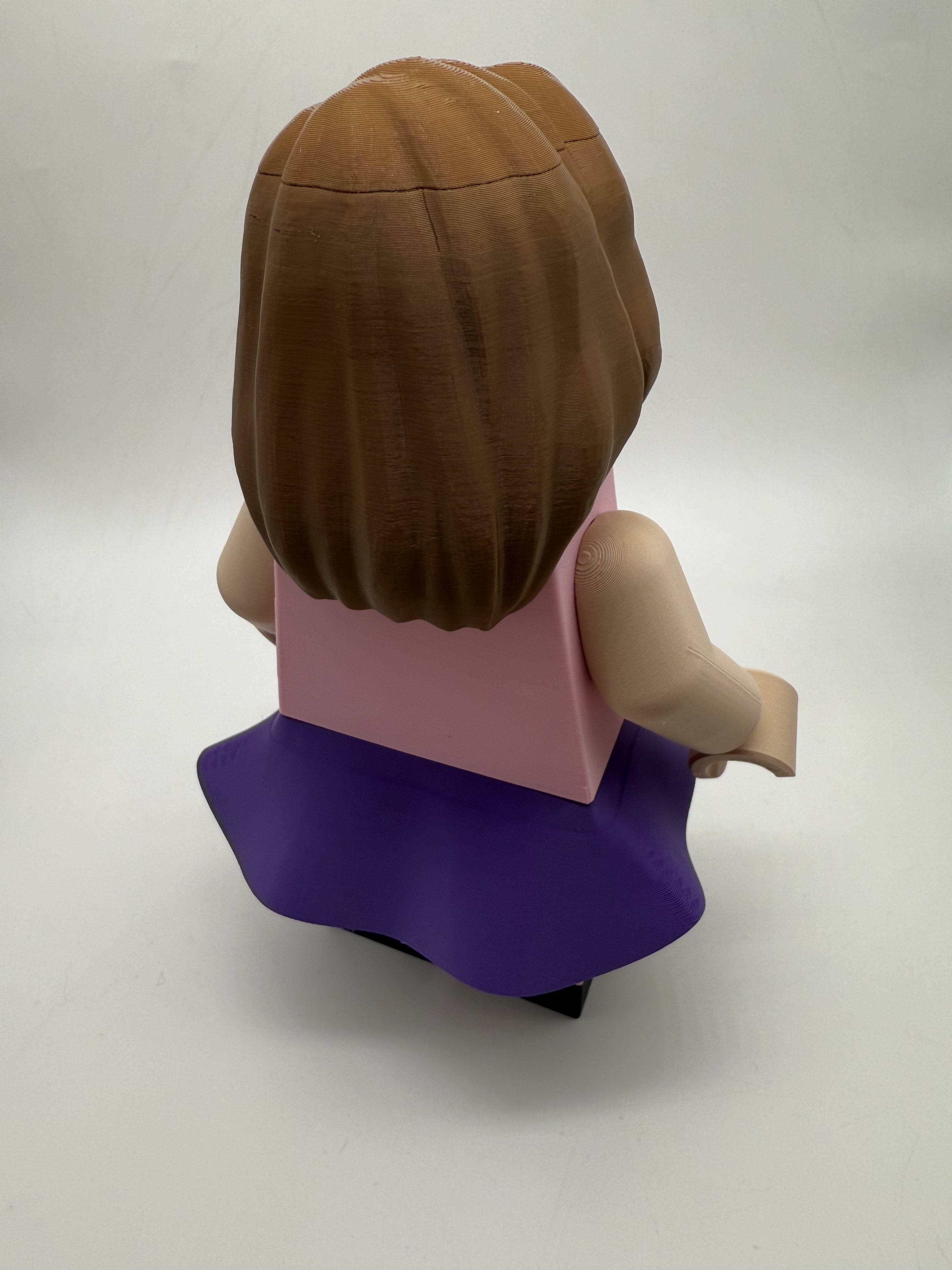 3D Printed Generic Girl w/ Skirt Large Scale 8.5"- 9.5" Minifigure