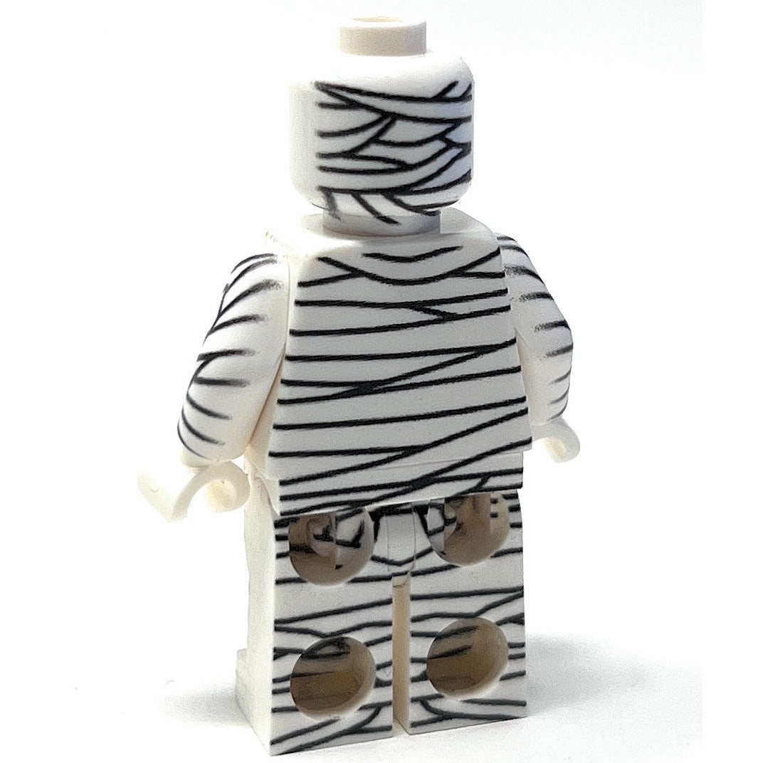 Halloween Mummy Minifig made using LEGO parts