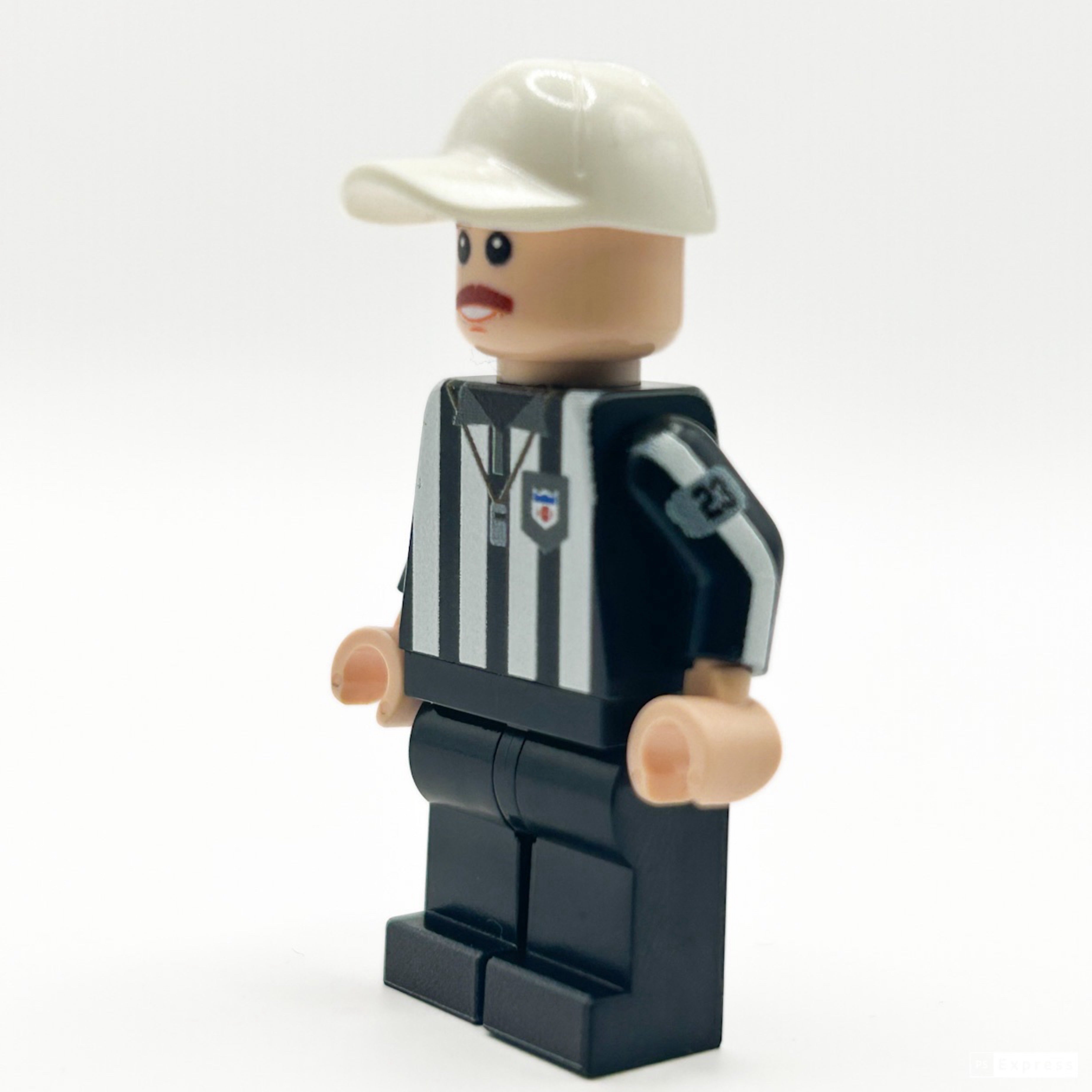 Brickshow Shop Custom LEGO® Minifigure – Football Referee Custom made with LEGO parts - B3 Customs Collectible