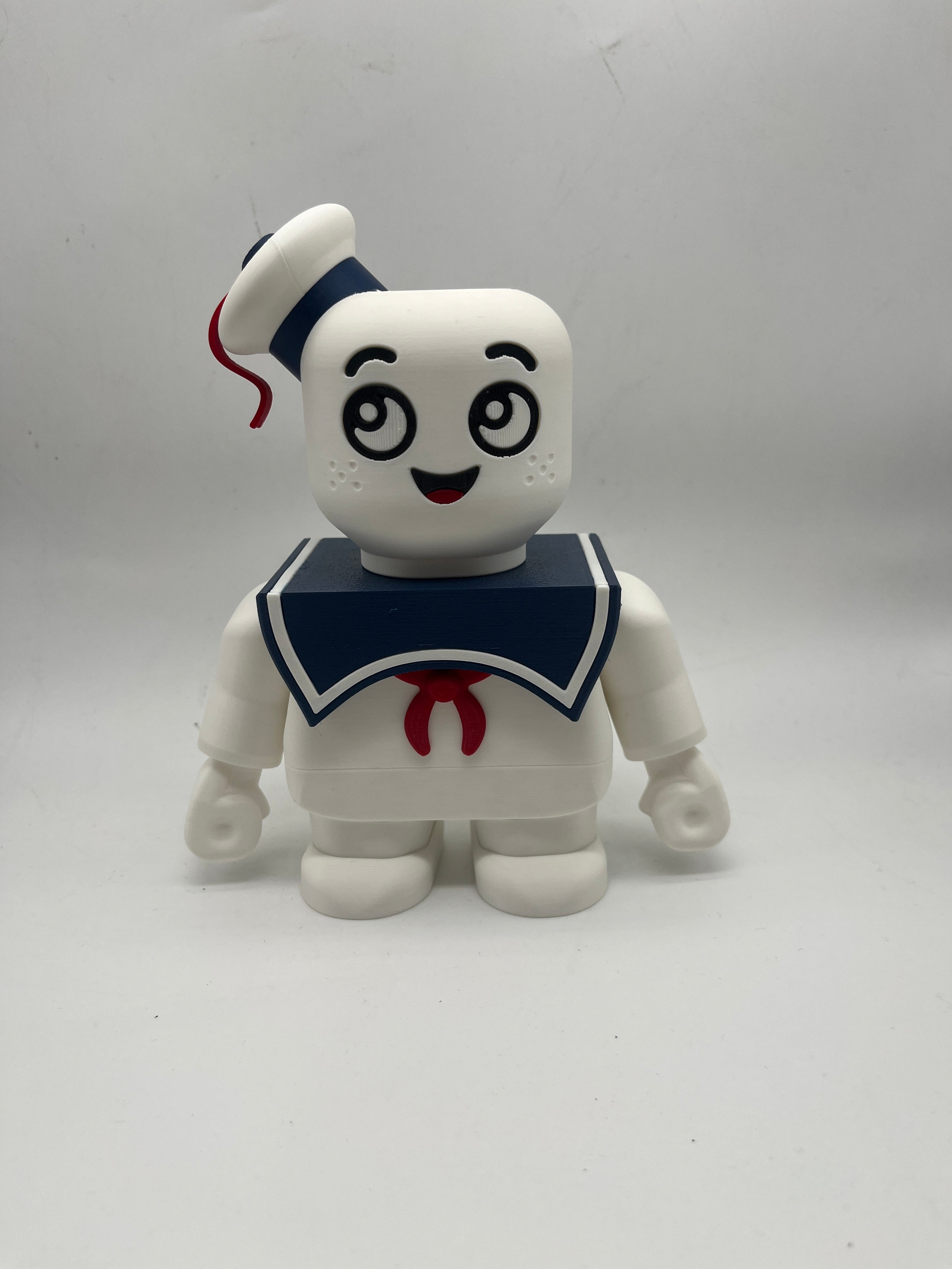 3D Printed Stay Puft Marshmallow Man Medium Scale 6"- 8" Chunk