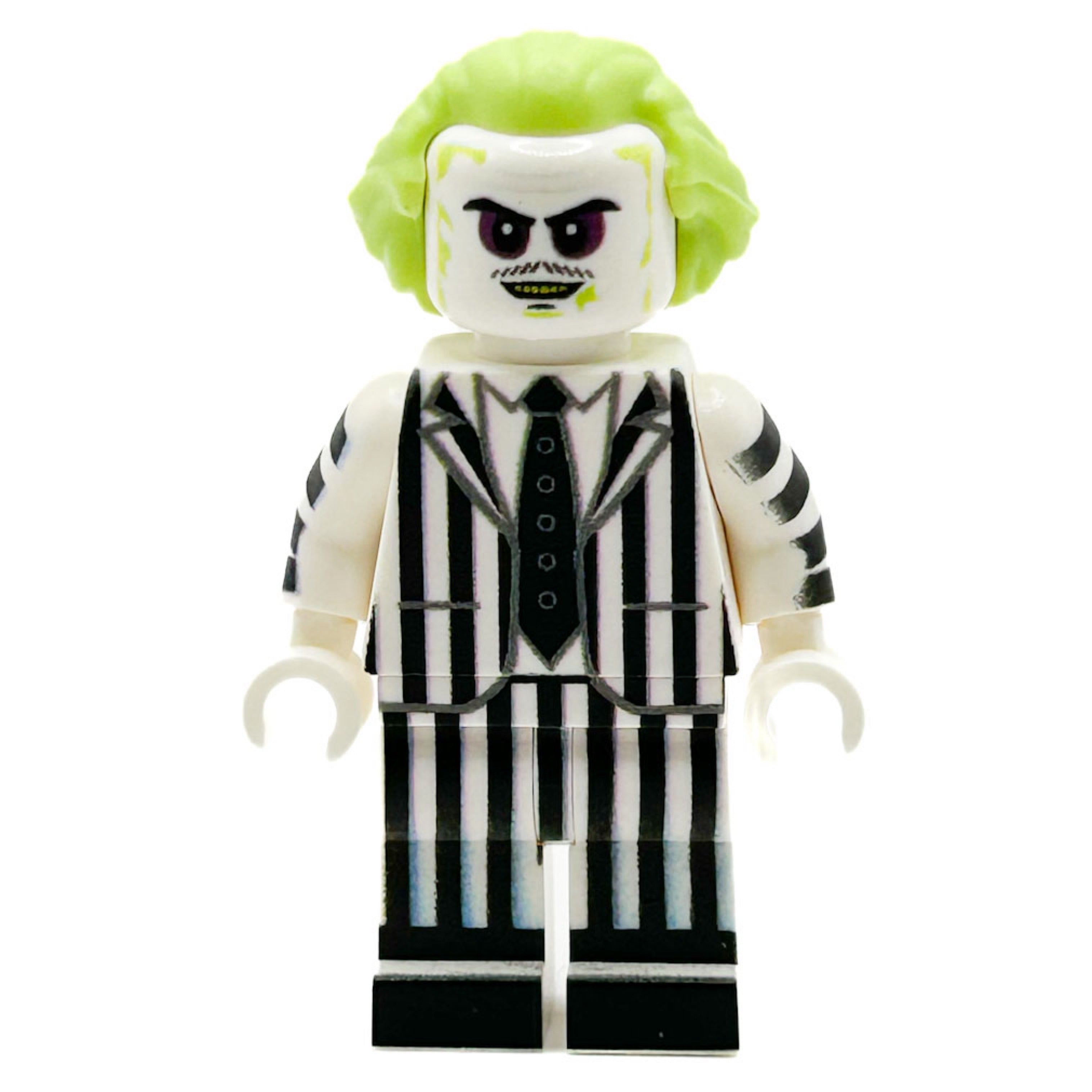Brickshow Shop Custom LEGO® Minifigure – Beetlejuice Custom Collectible