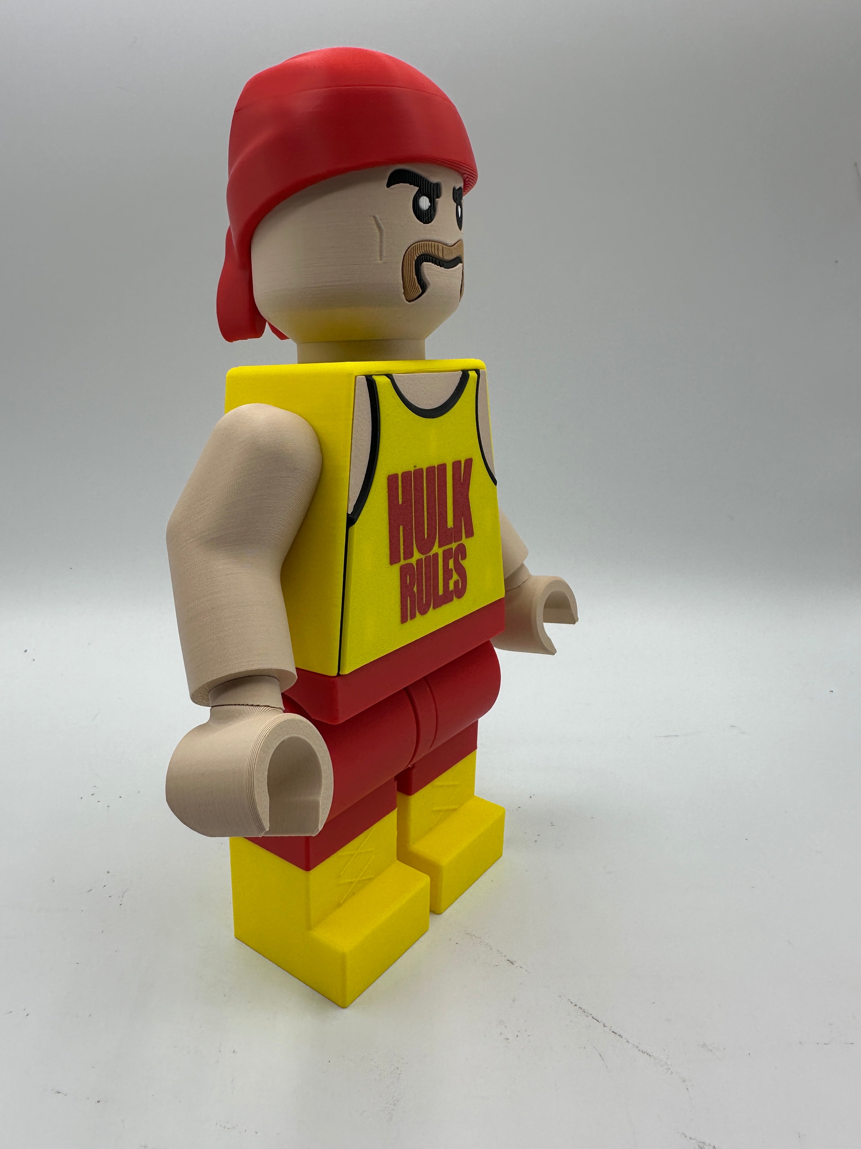 LEGO-inspired Hulk Hogan Display Figure Collectible
